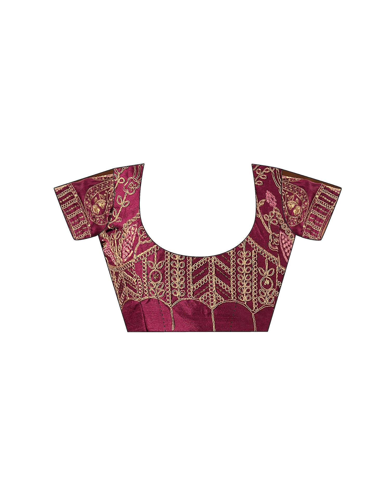 Pink Silk Woven Saree
