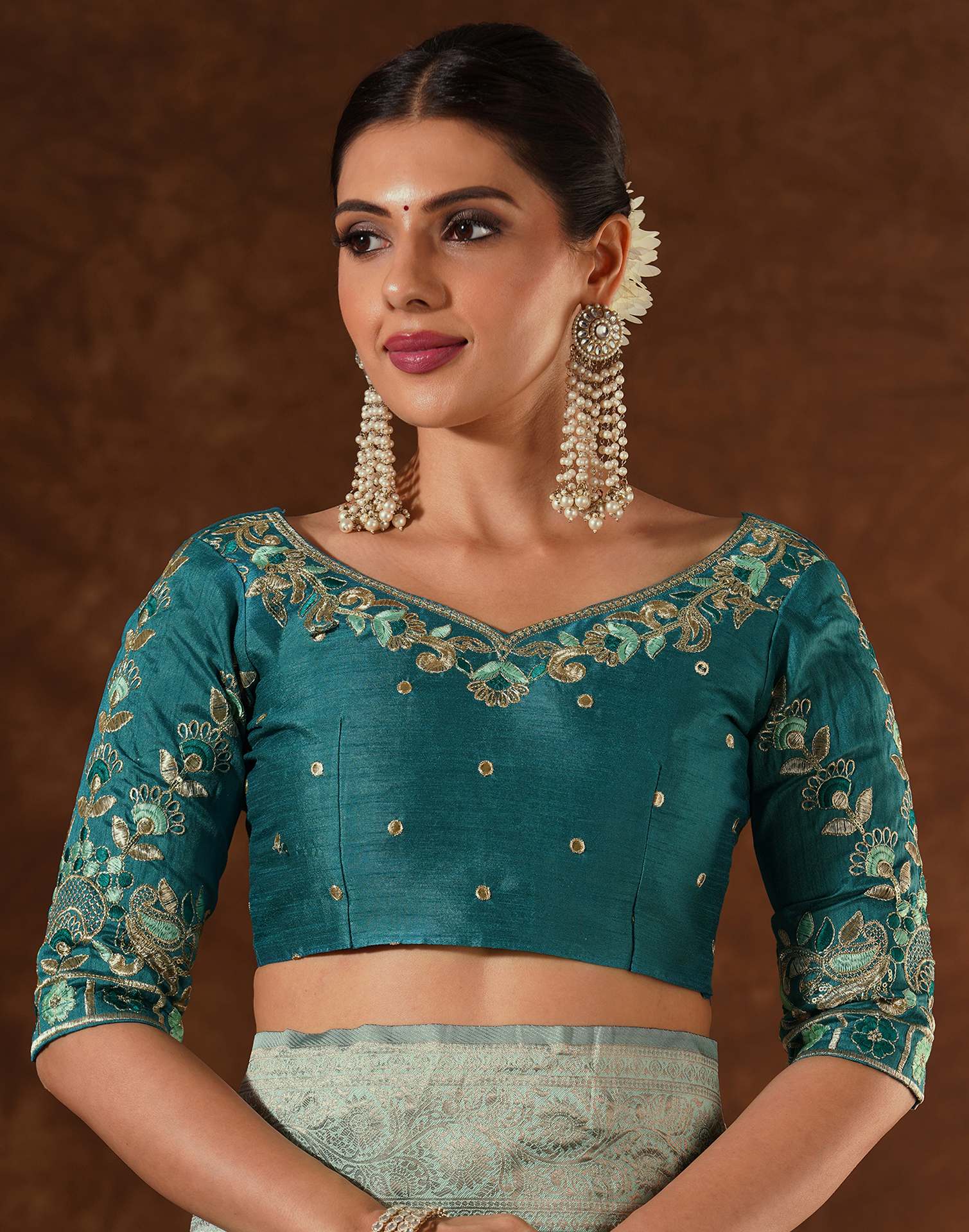 Green Silk Woven Saree