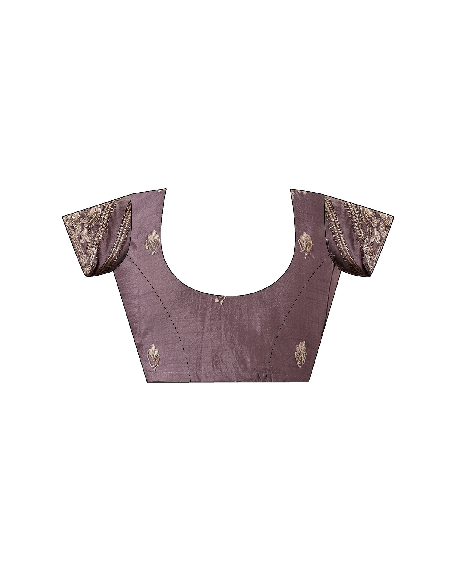 Mauve Silk Woven Saree
