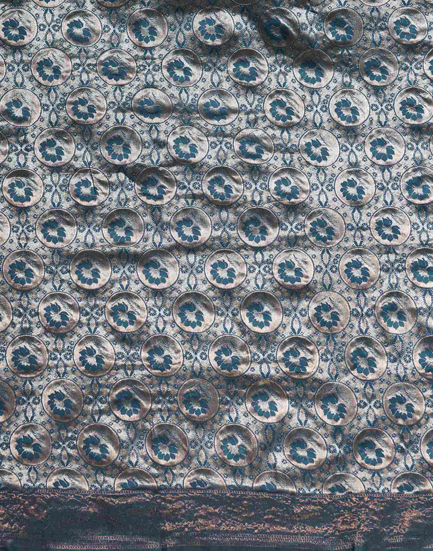 Blue Silk Woven Saree