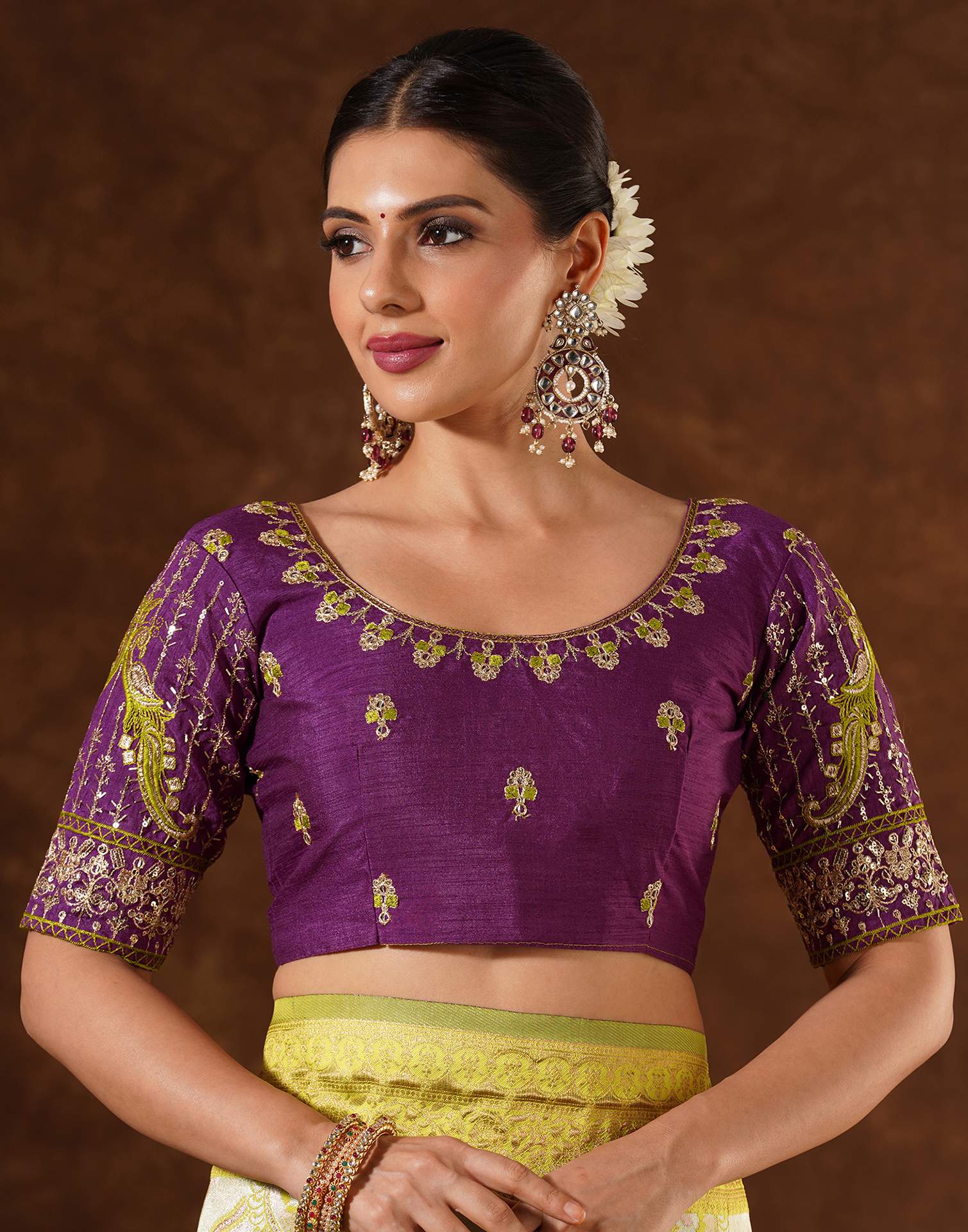 Green Silk Woven Saree