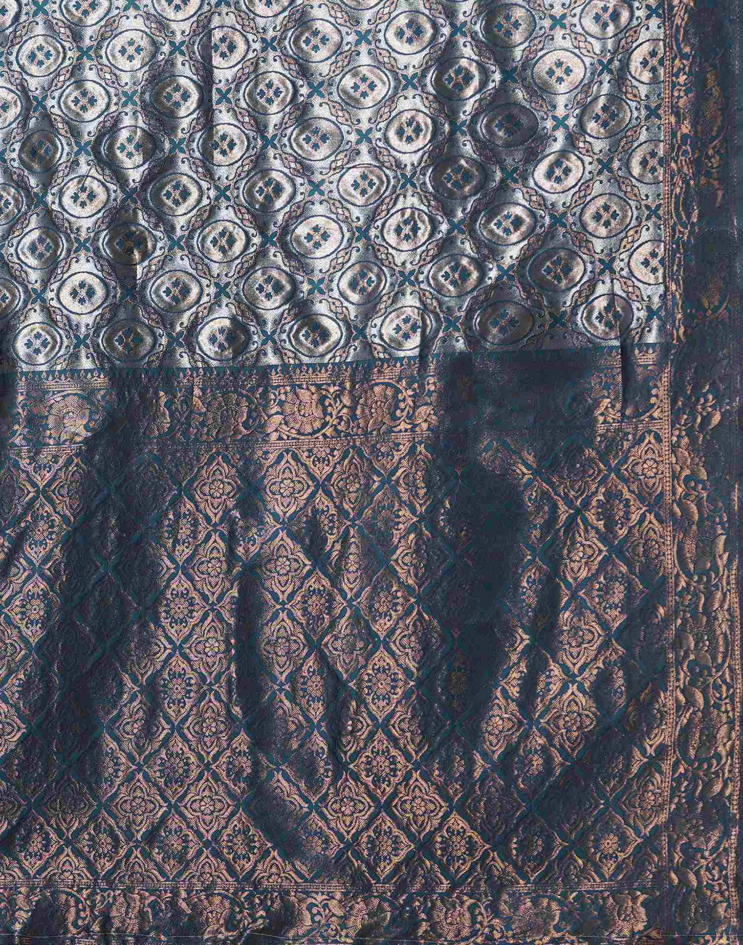 Blue Silk Woven Saree