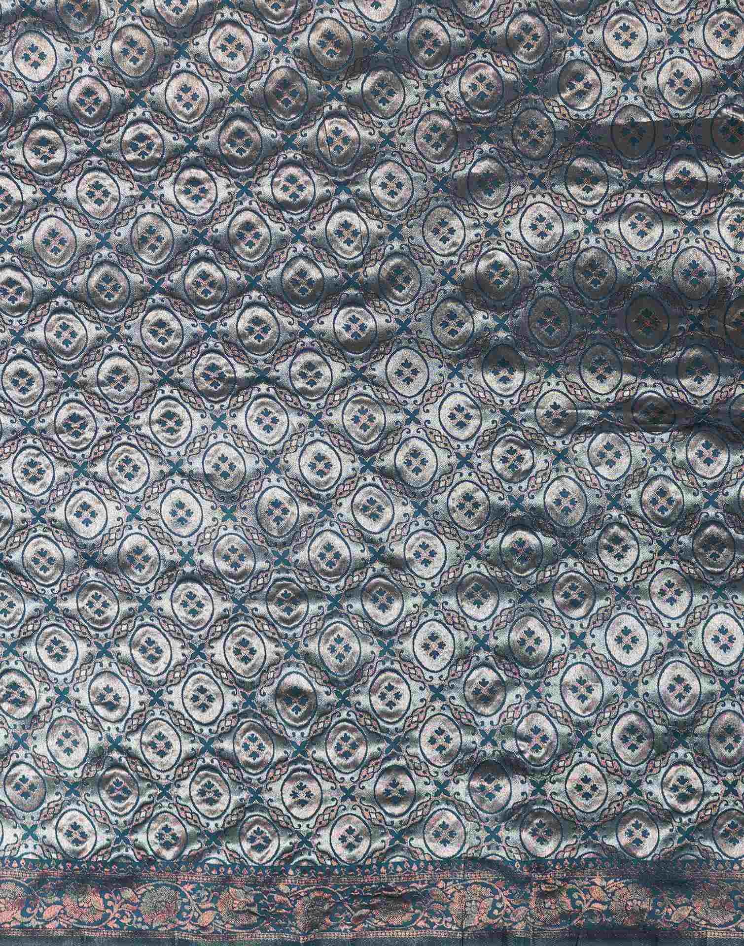 Blue Silk Woven Saree