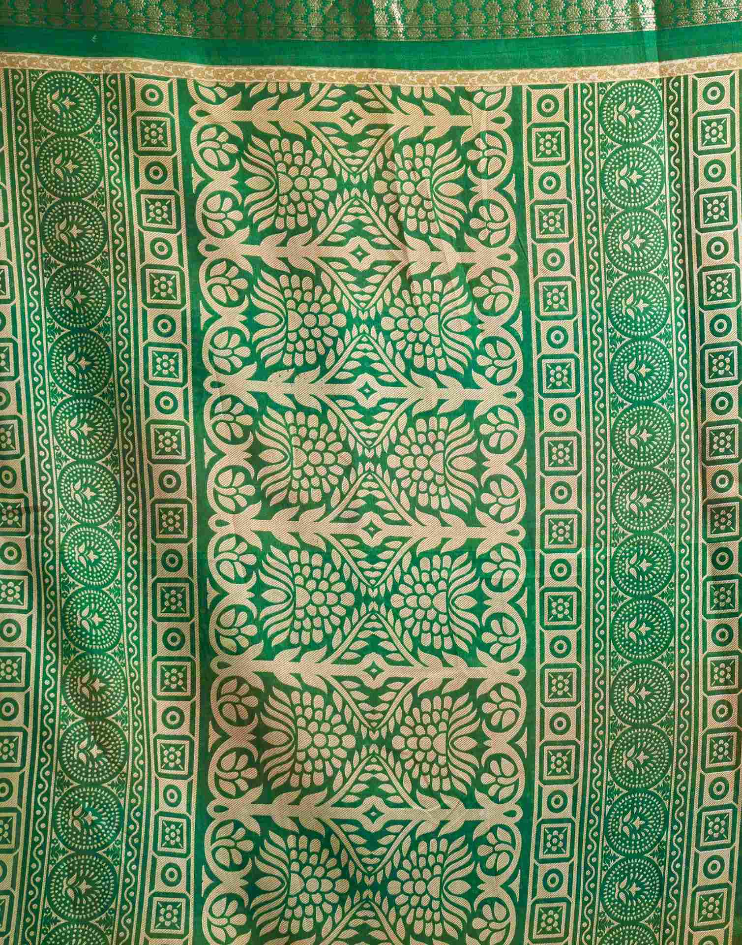 Multicoloured Silk Bandhani Printed Saree