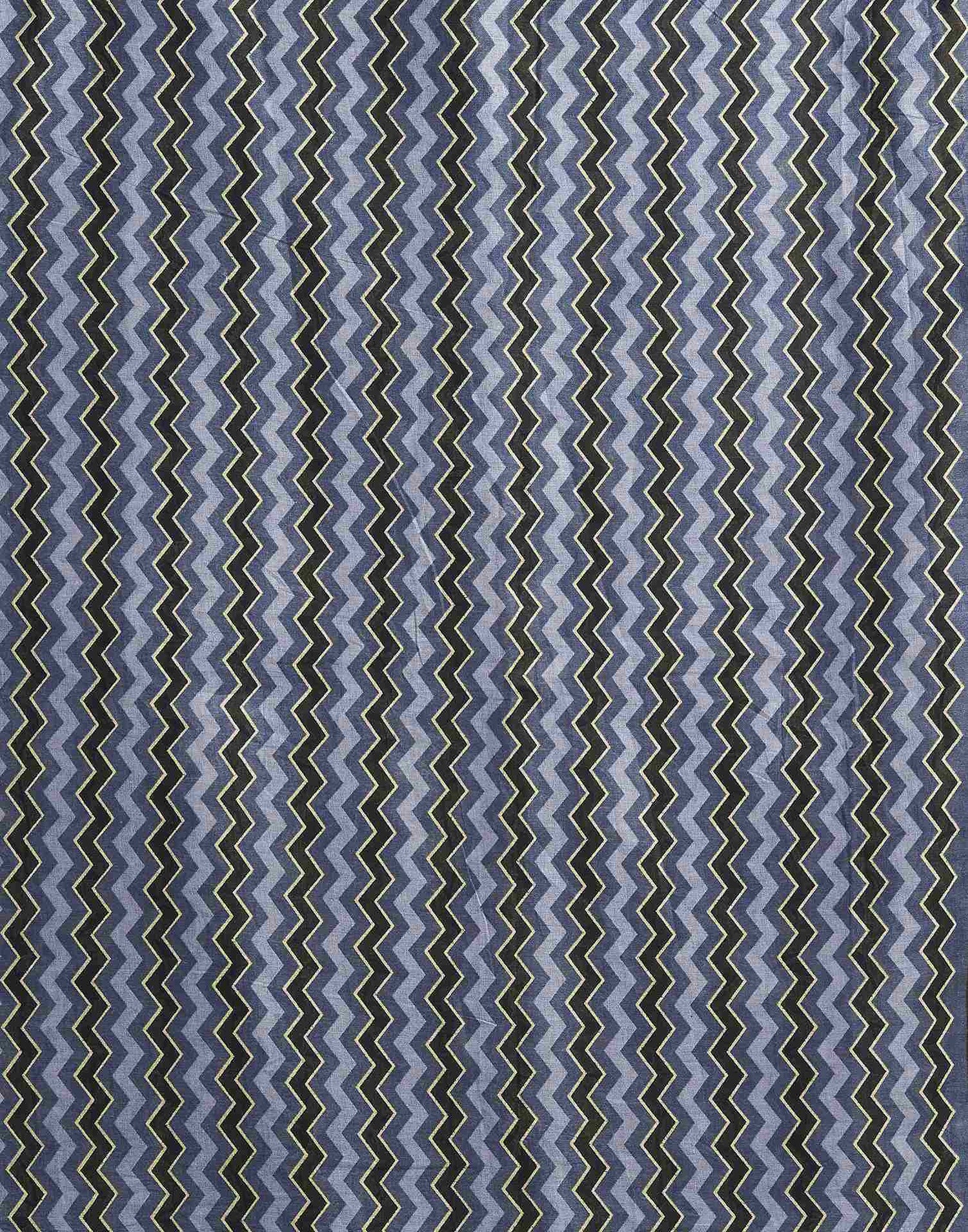 Grey Cotton Printed Saree