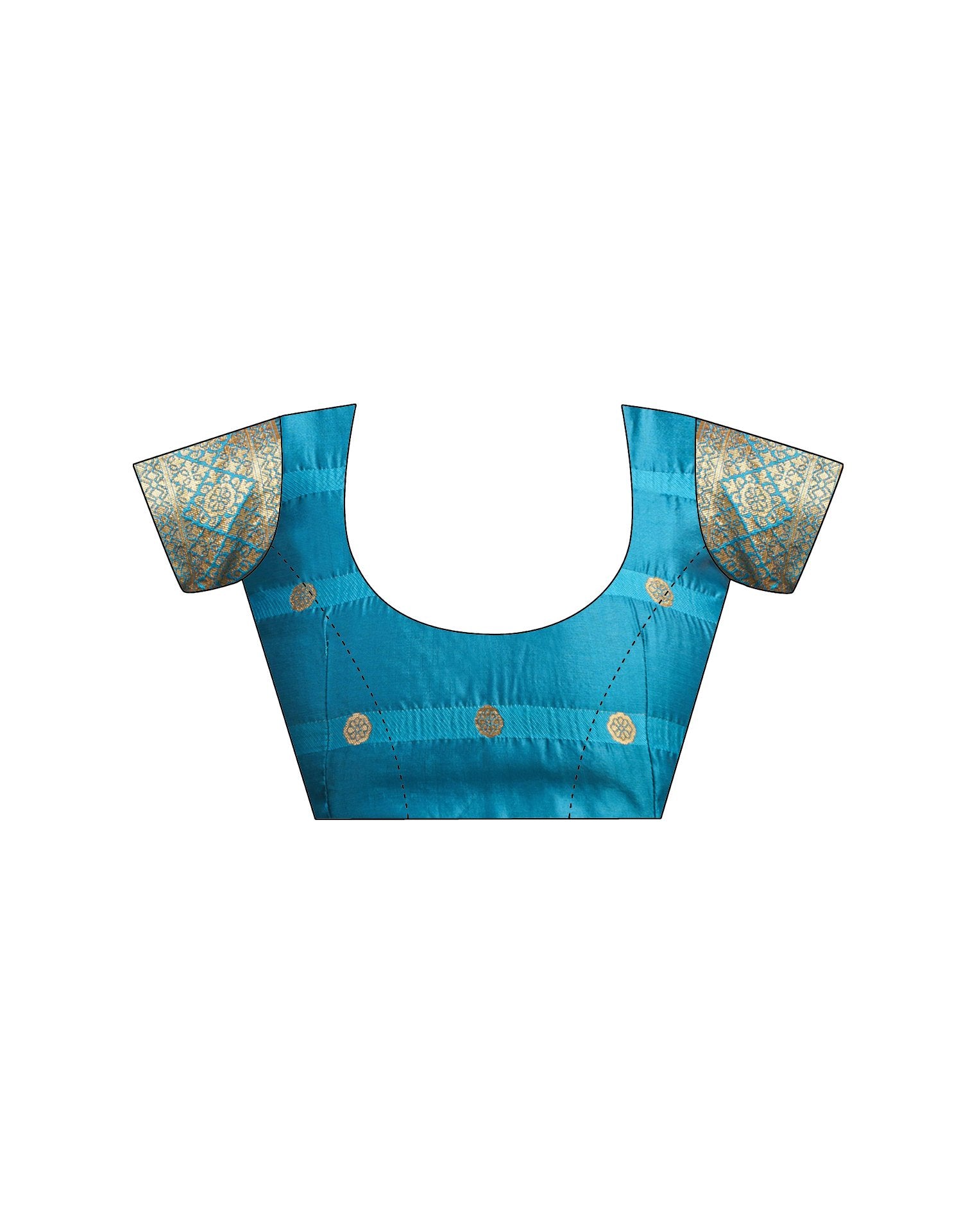 Turquoise Silk Woven Patola Saree