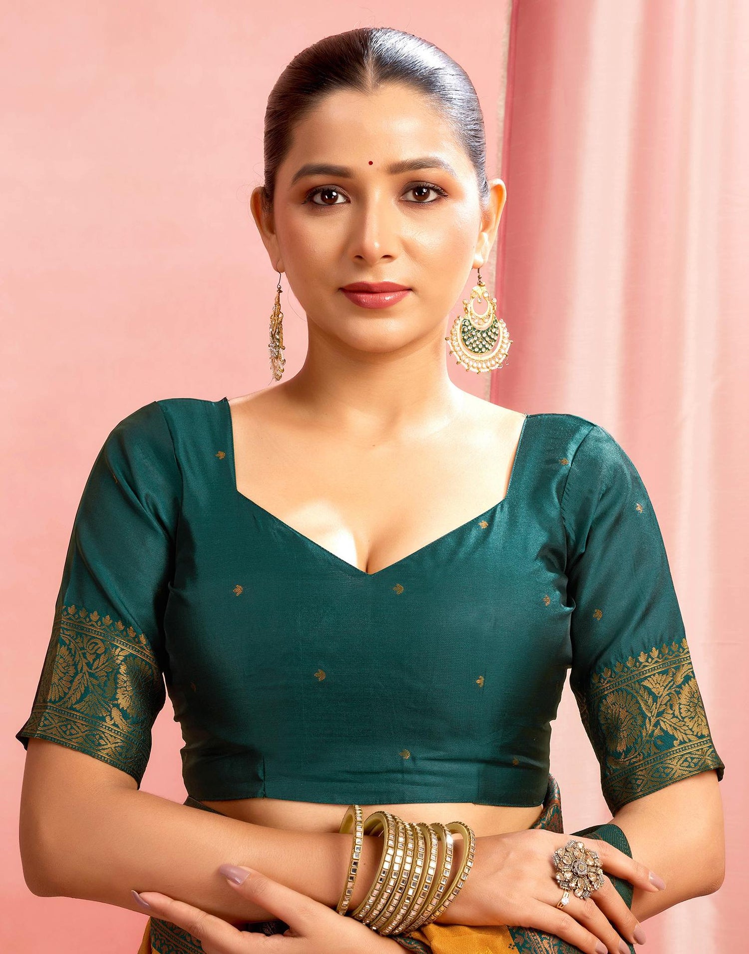 Mustard Yellow Silk Woven Saree