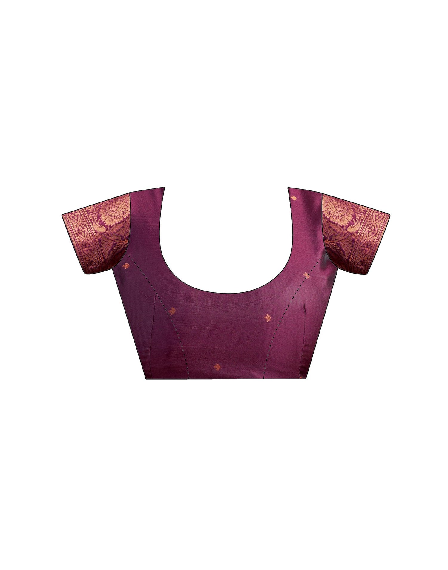 Dusty Purple Silk Woven Saree