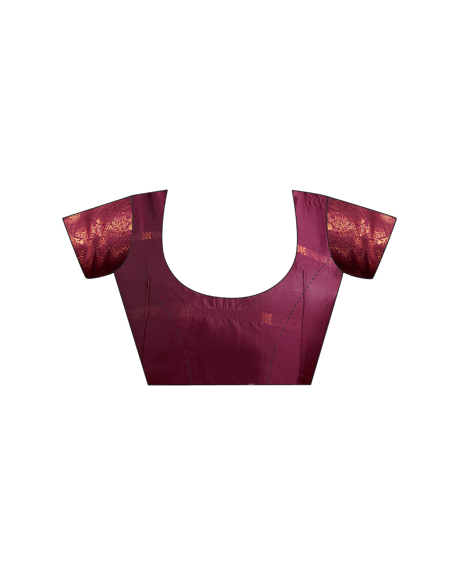 Mauve Silk Woven Saree