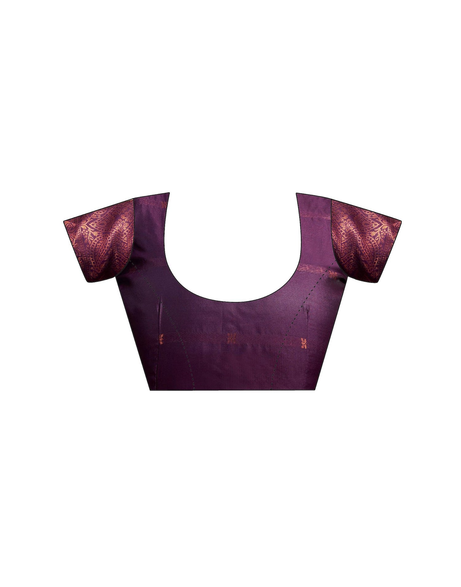 Dusty Purple Silk Woven Saree