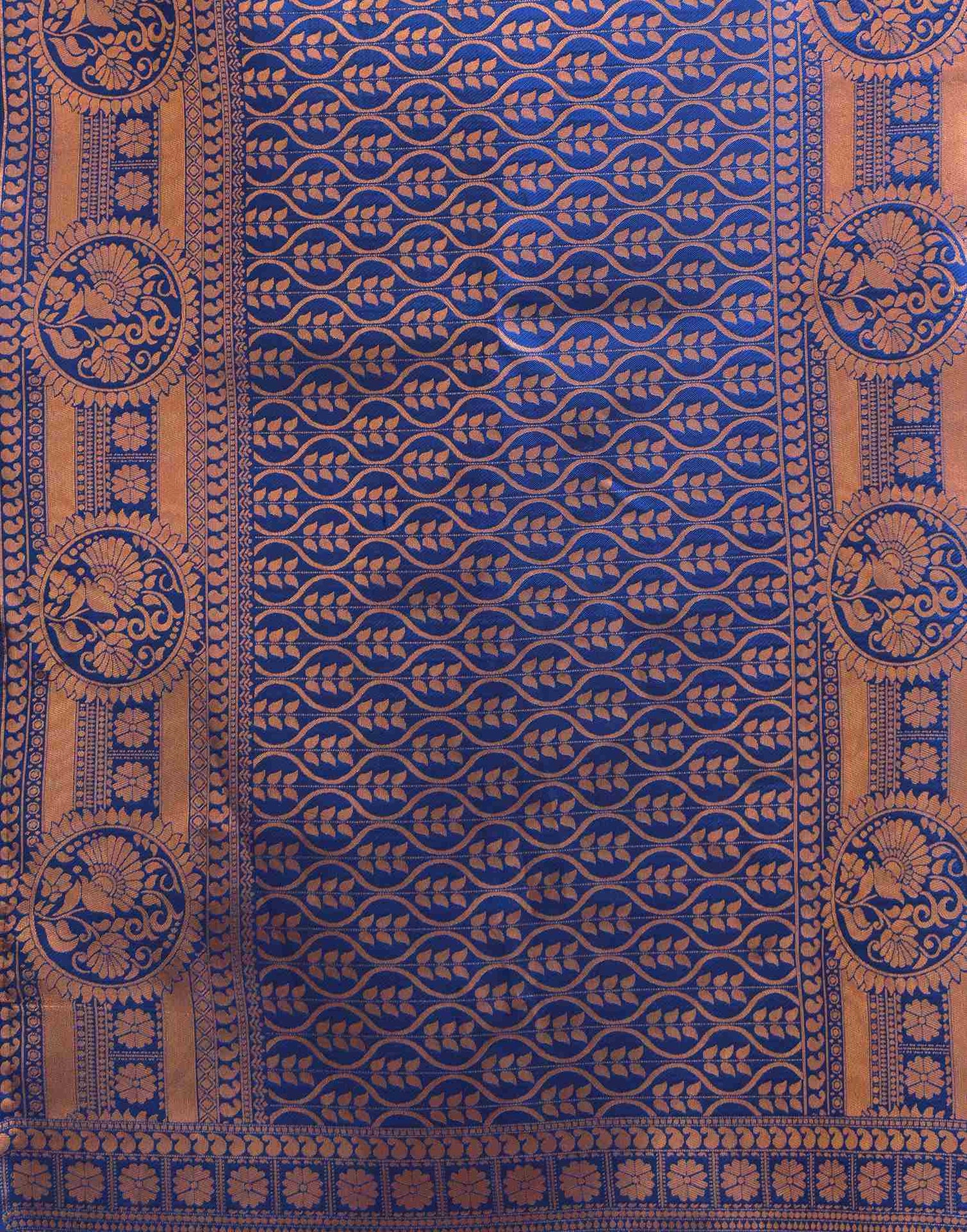 Teal Green Silk Woven Saree