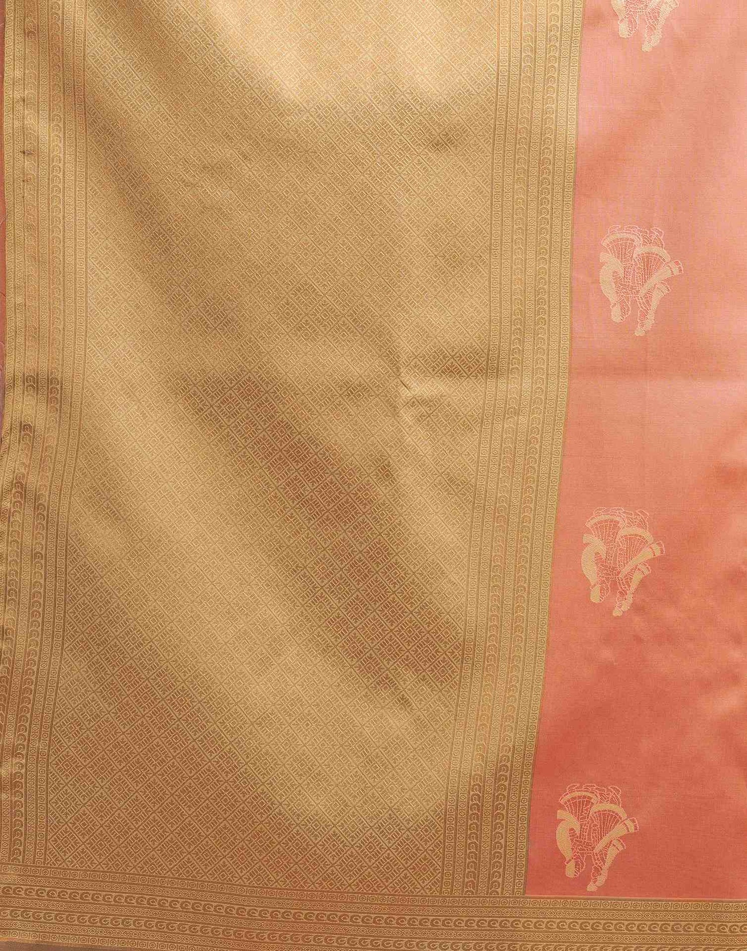 Mauve Silk Woven Kanjivaram Saree