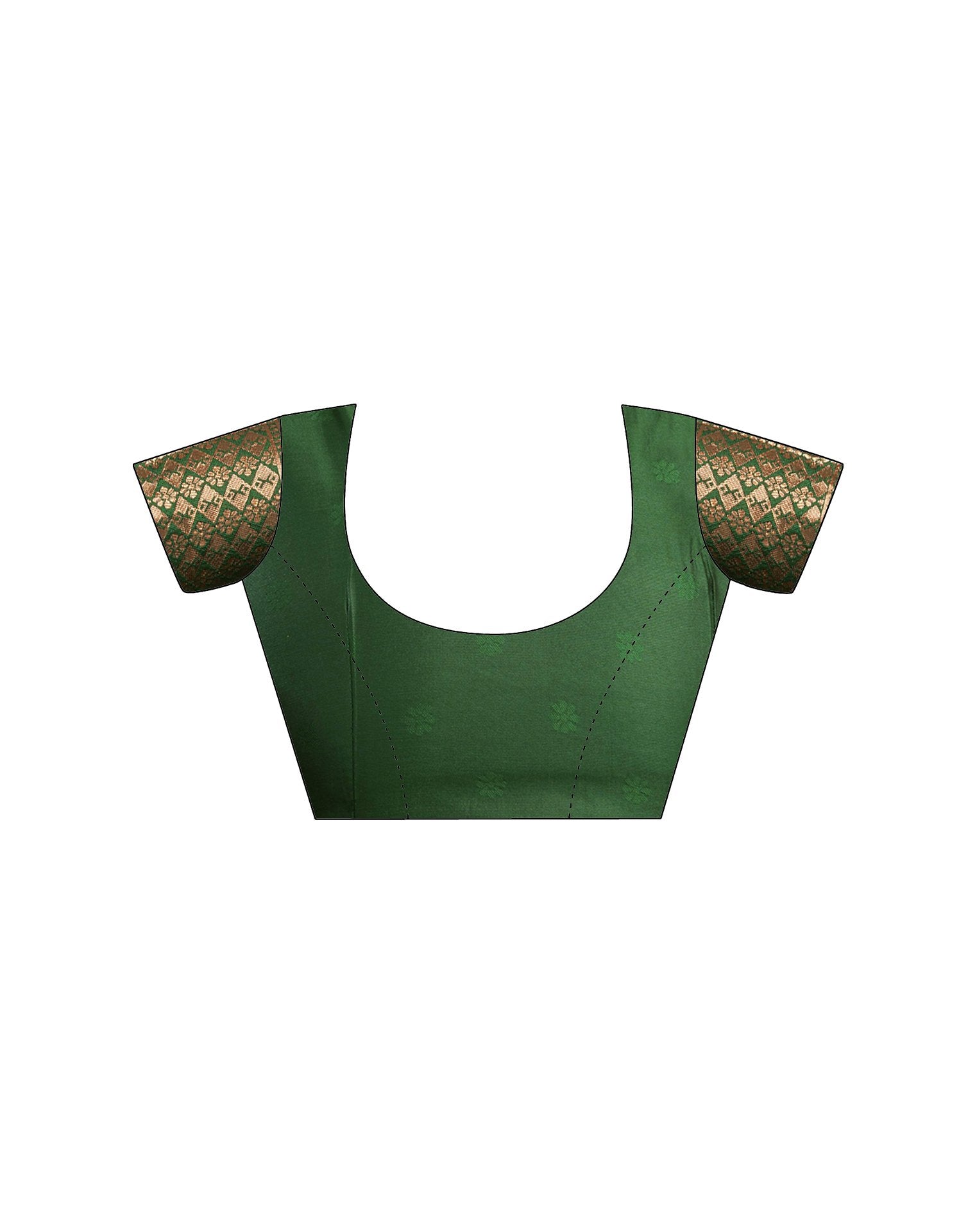 Royal Green Silk Woven Banarasi Saree