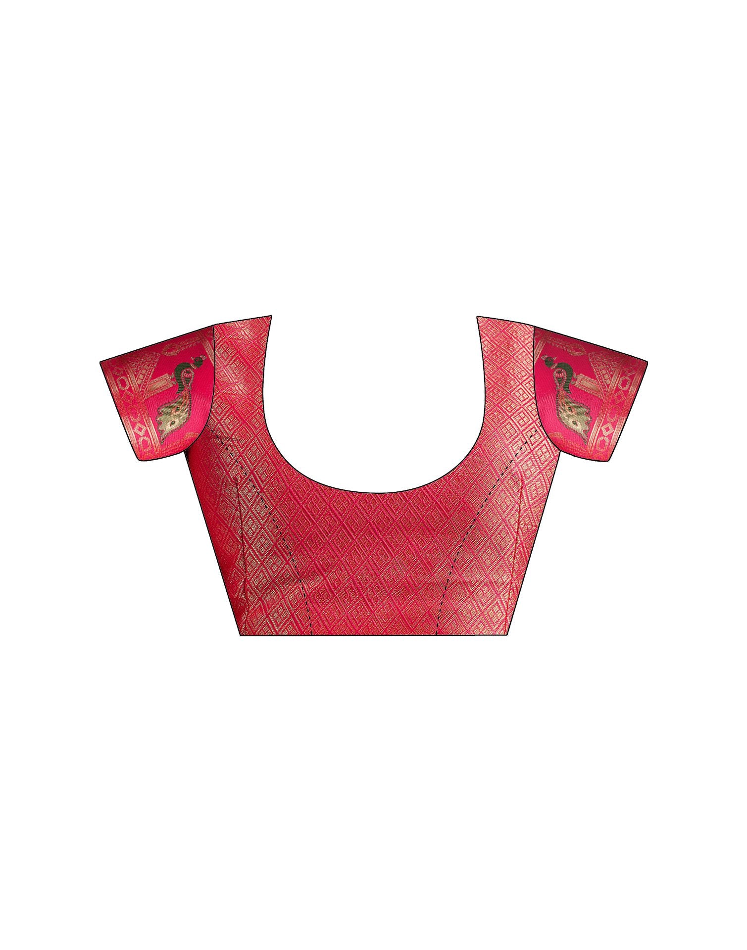 Rani Pink Silk Woven Paithani Saree