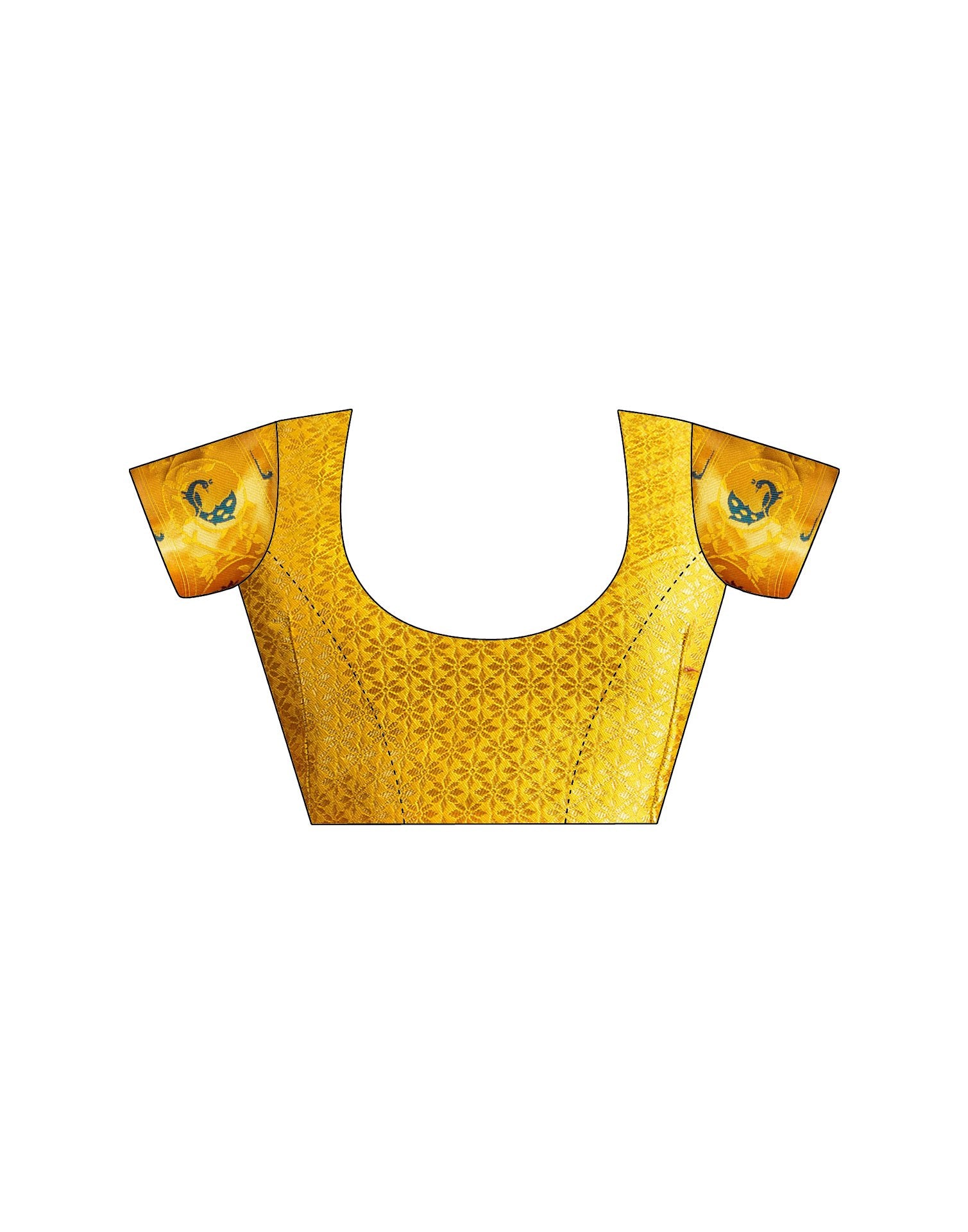 Yellow Silk Woven Paithani Saree