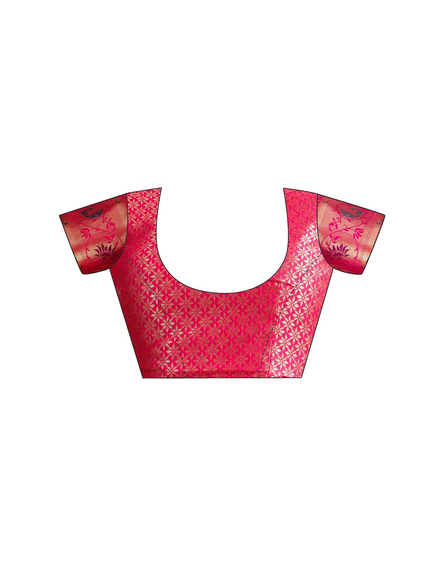 Rani Pink Silk Woven Paithani Saree