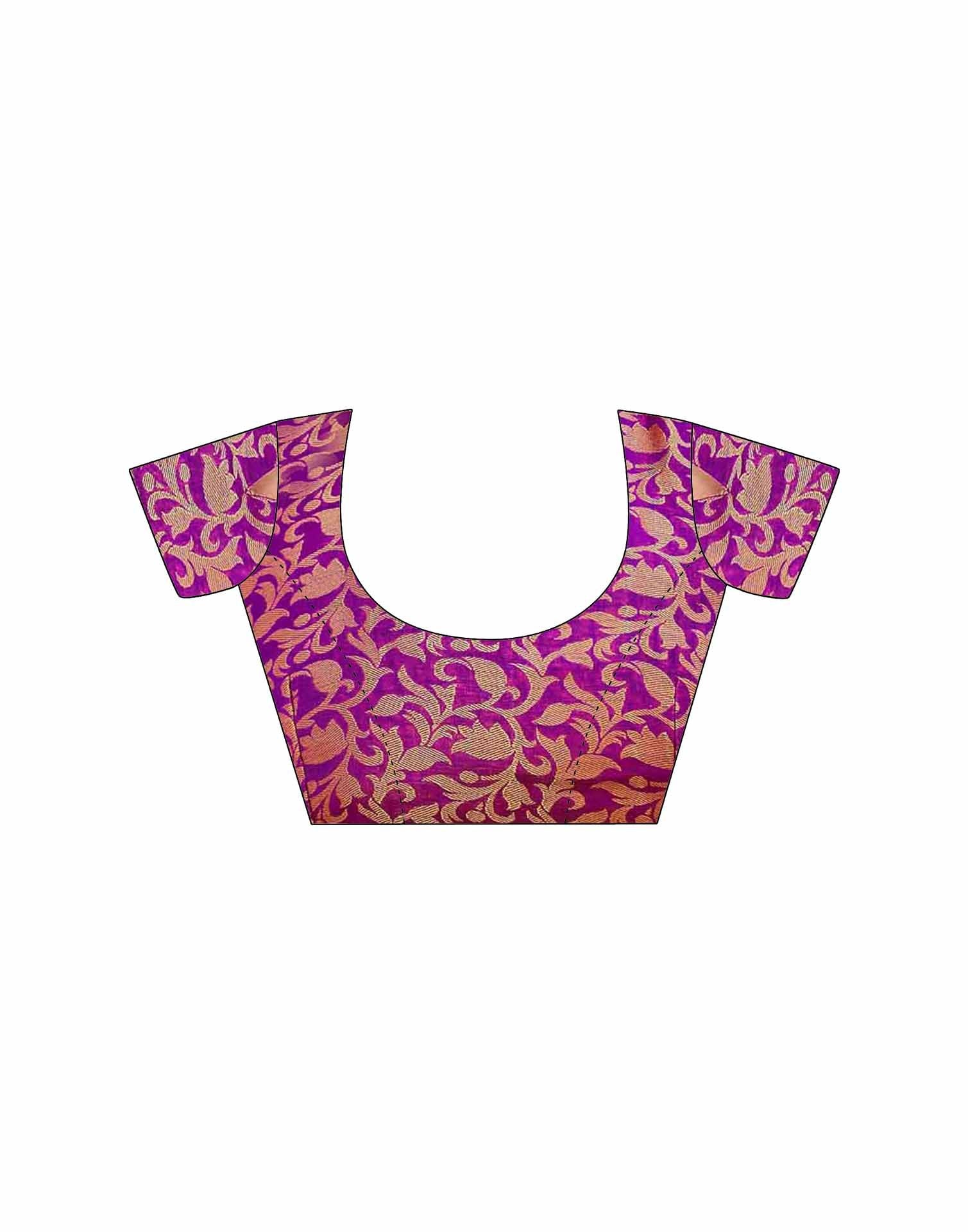 Pink Silk Woven Kanjivaram Saree