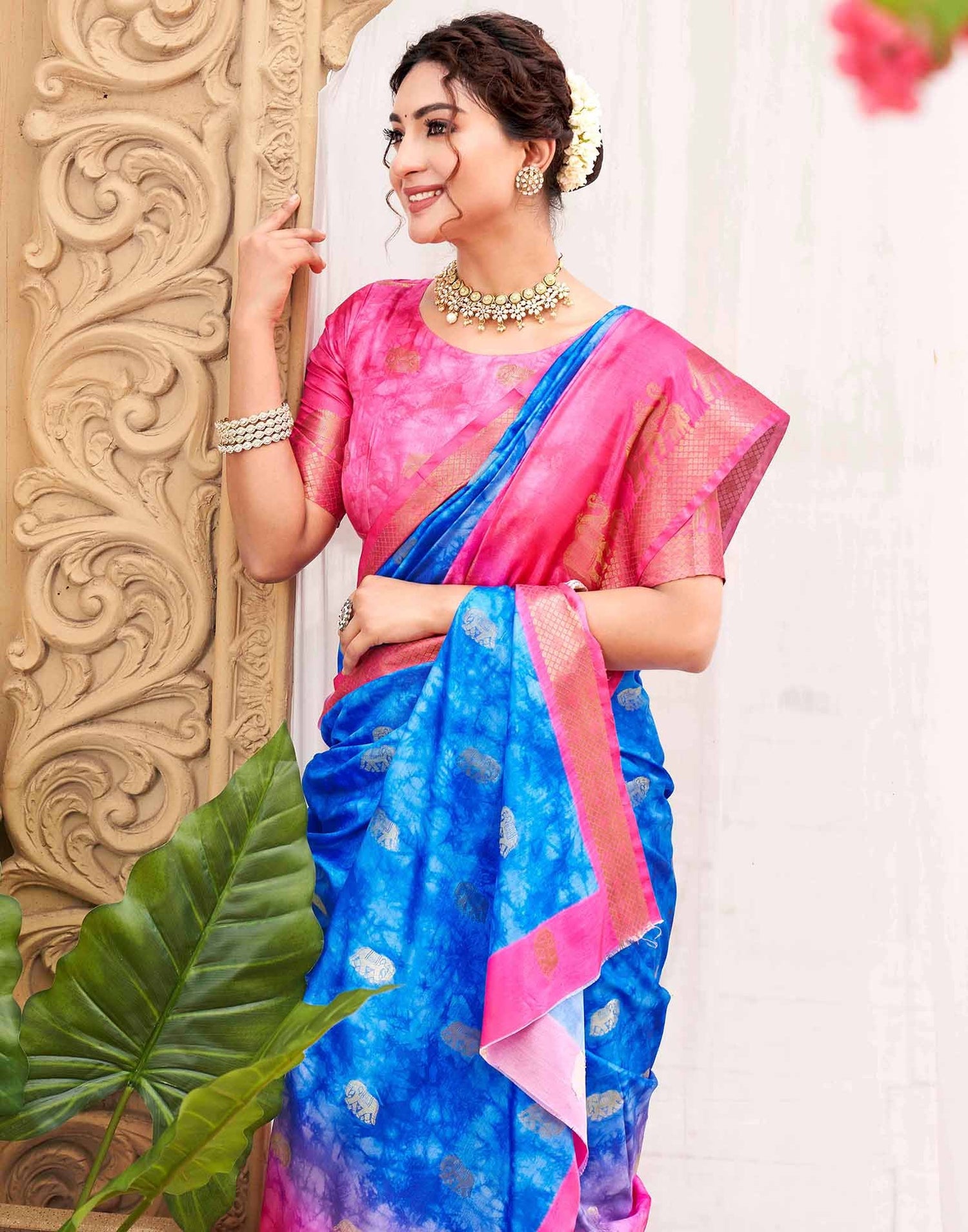 Blue Silk Woven Kanjivaram Saree
