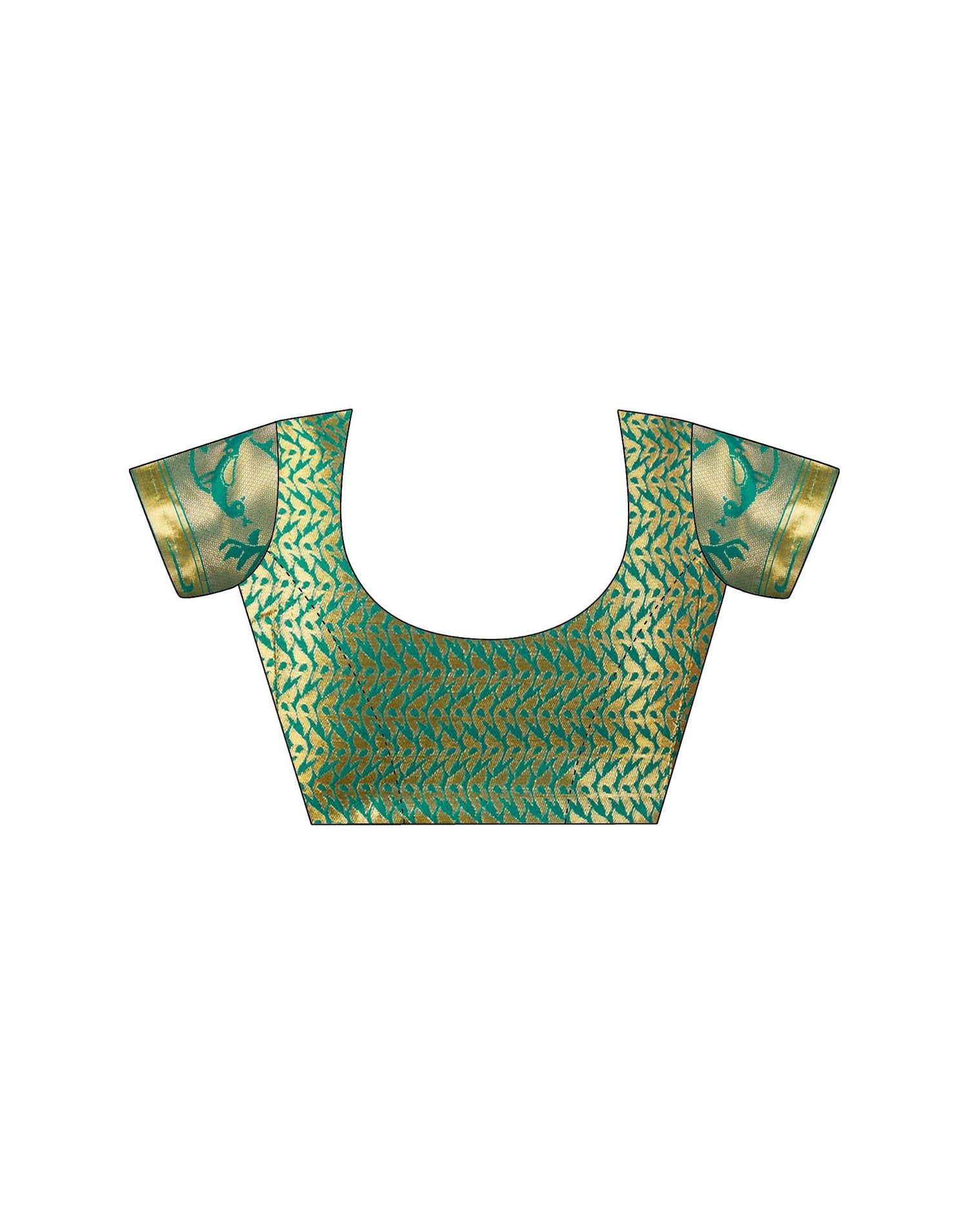 Teal Green Silk Woven Paithani Saree