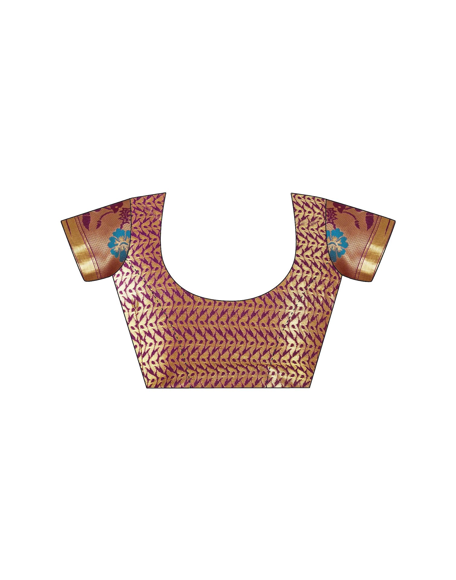 Dark Purple Silk Woven Paithani Saree