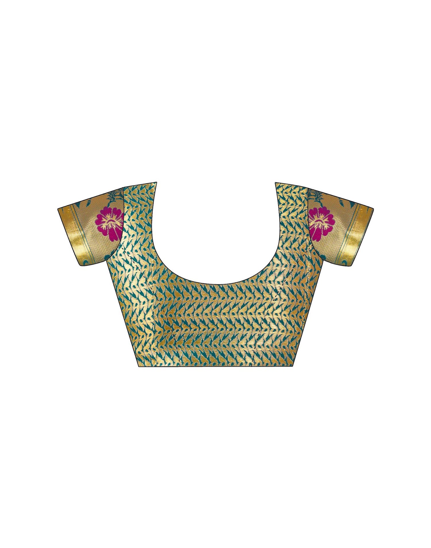 Rama Green Silk Woven Paithani Saree