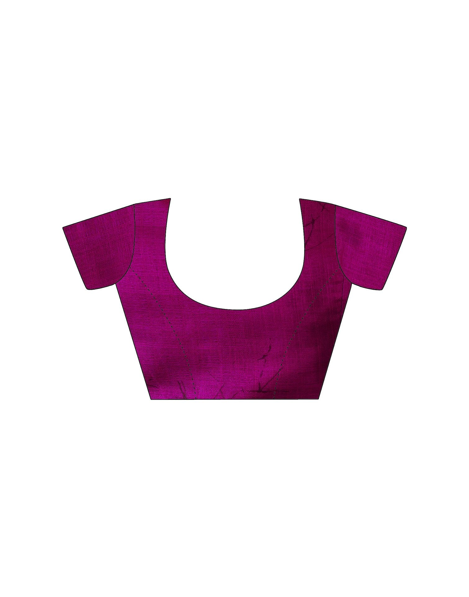 Magenta Khadi Printed Saree