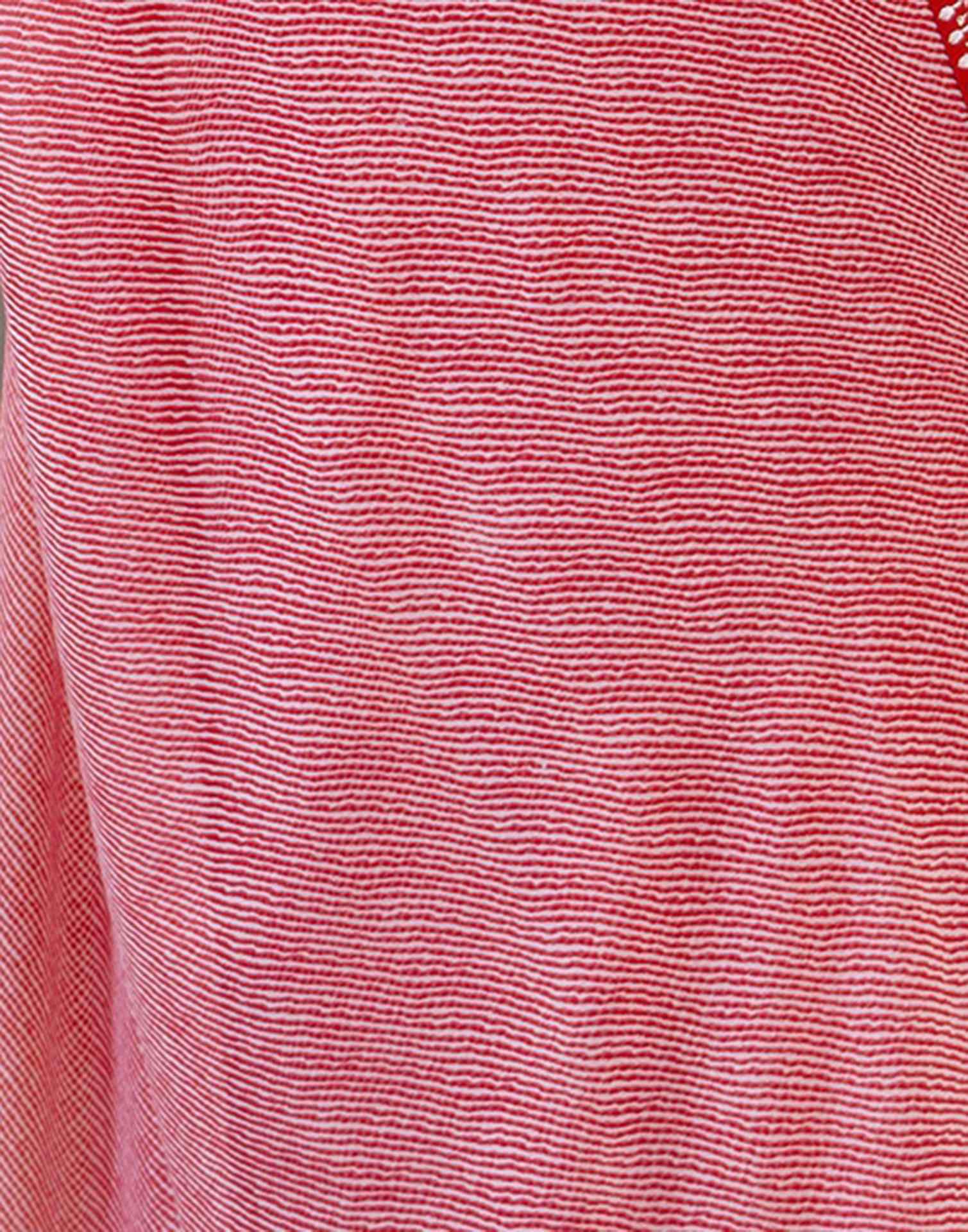 Red Georgette Printed Saree