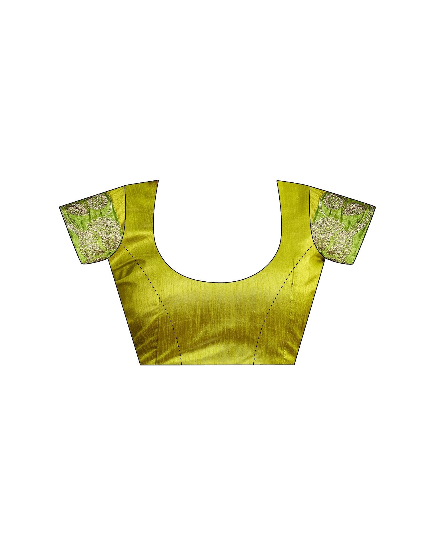 Green Georgette Bandhani Printed Saree