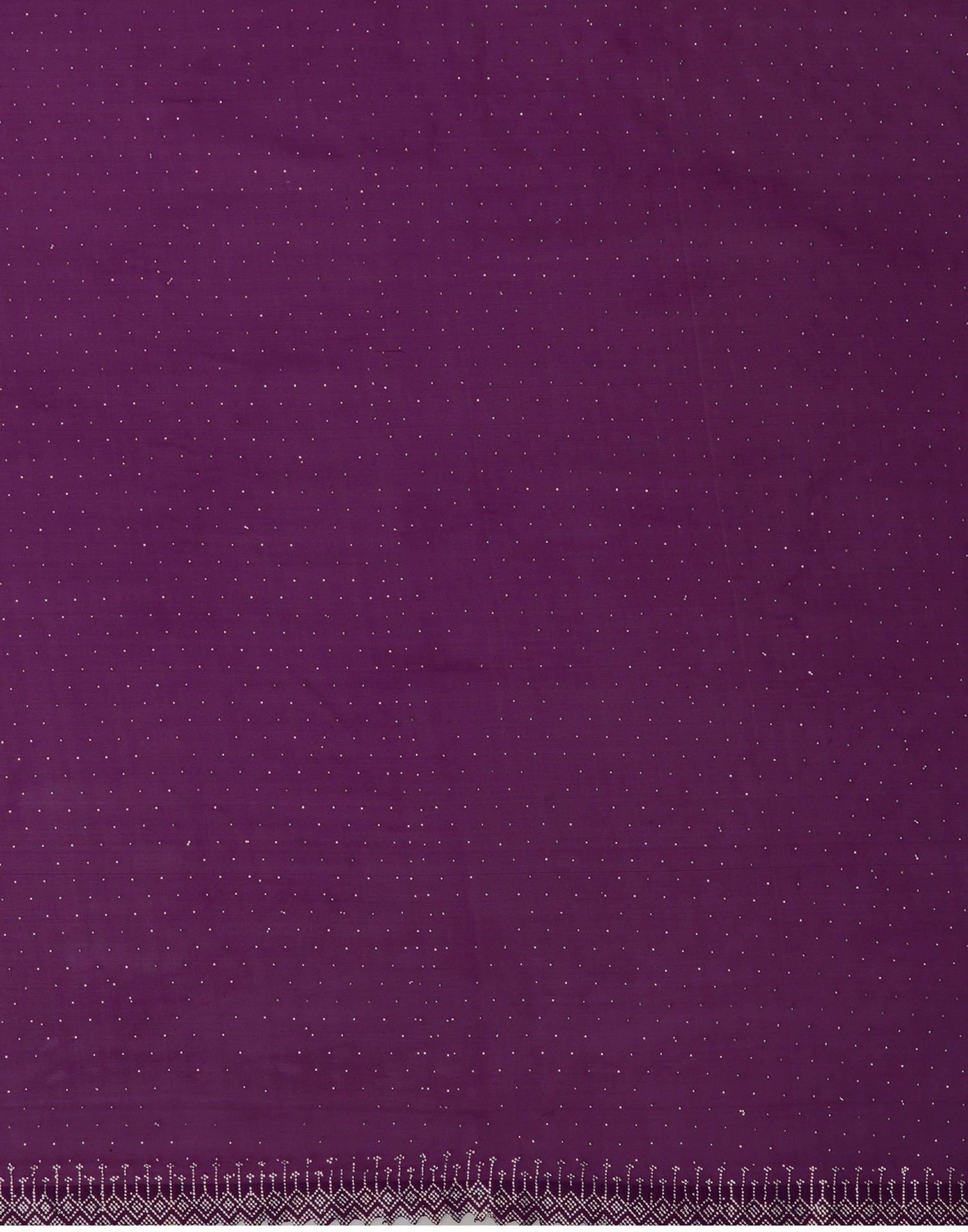 Dark Purple Georgette Stone Work Swarovski Saree