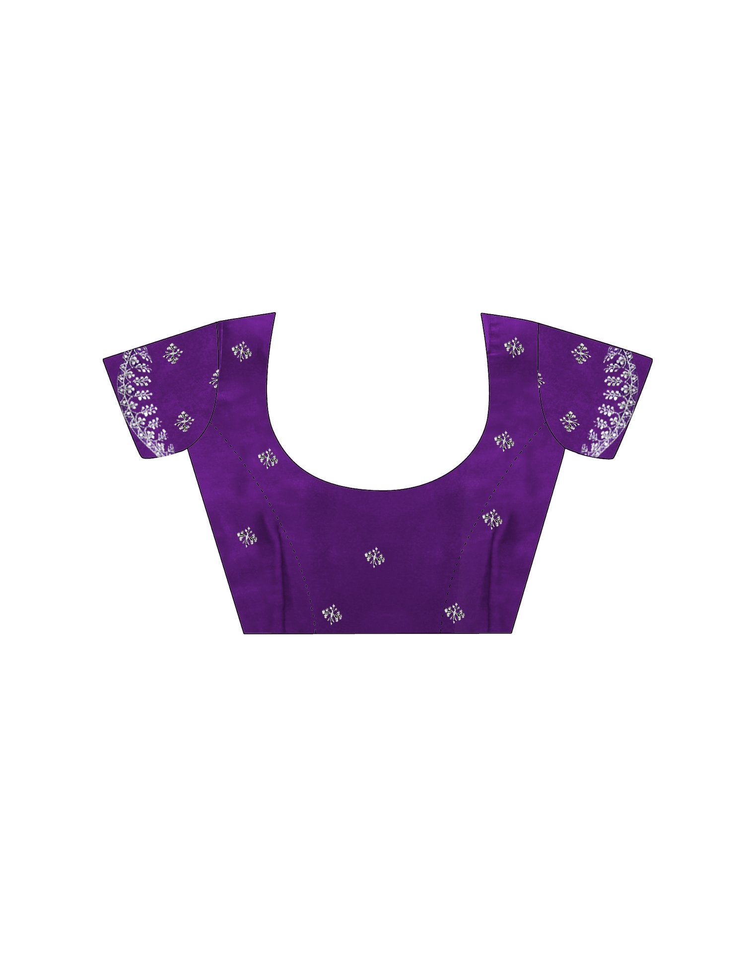 Dark Purple Tissue Silk Embroidery Saree