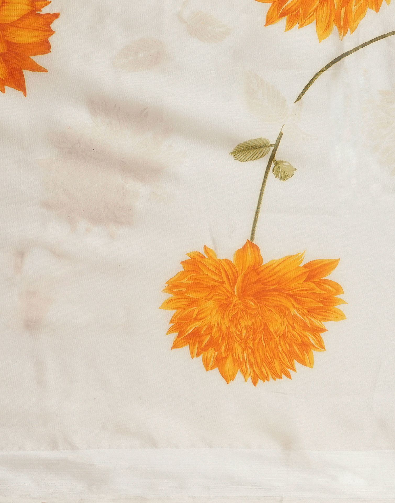 Off White Silk Foil Printed Saree