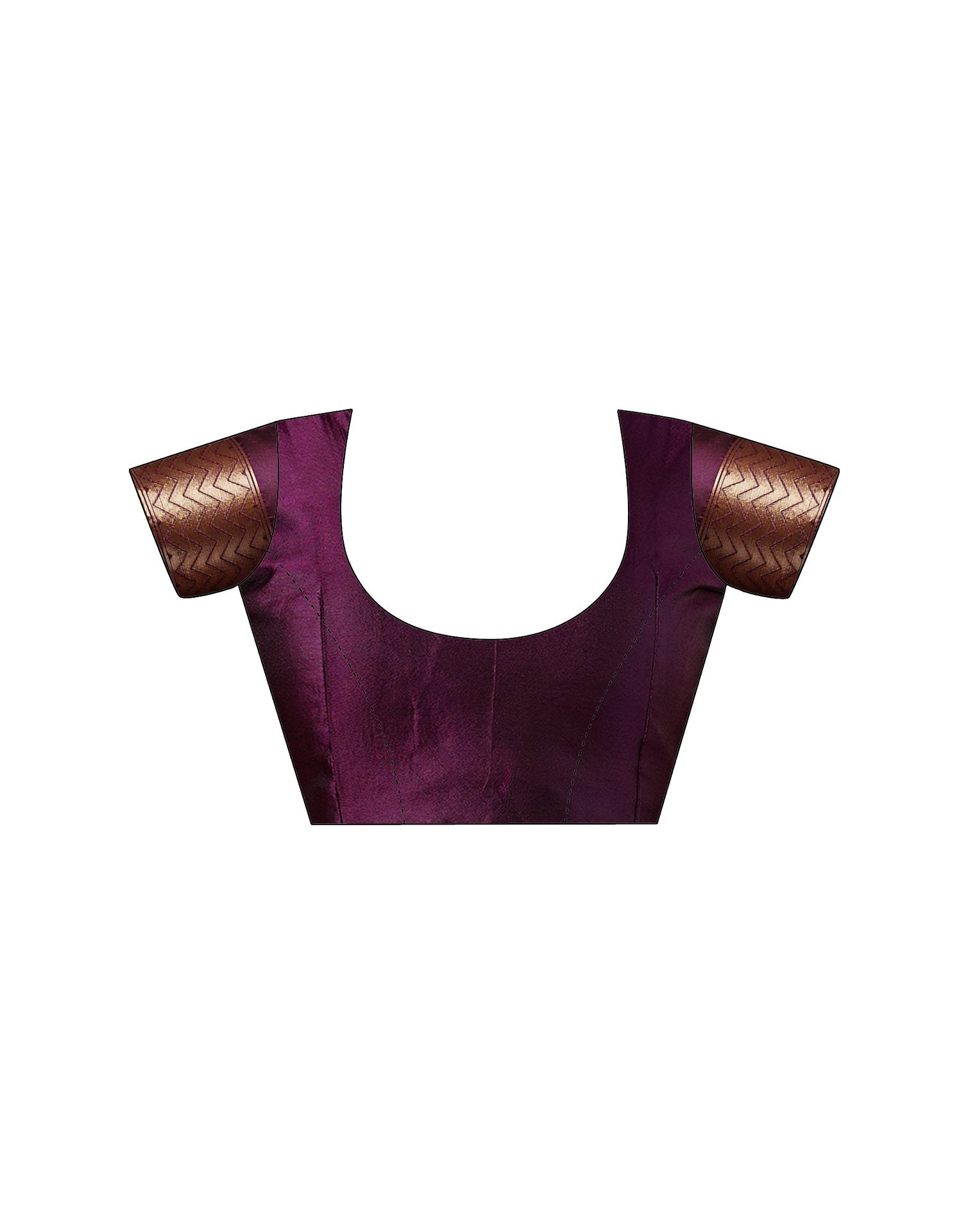 Wine Silk Woven Banarasi Saree