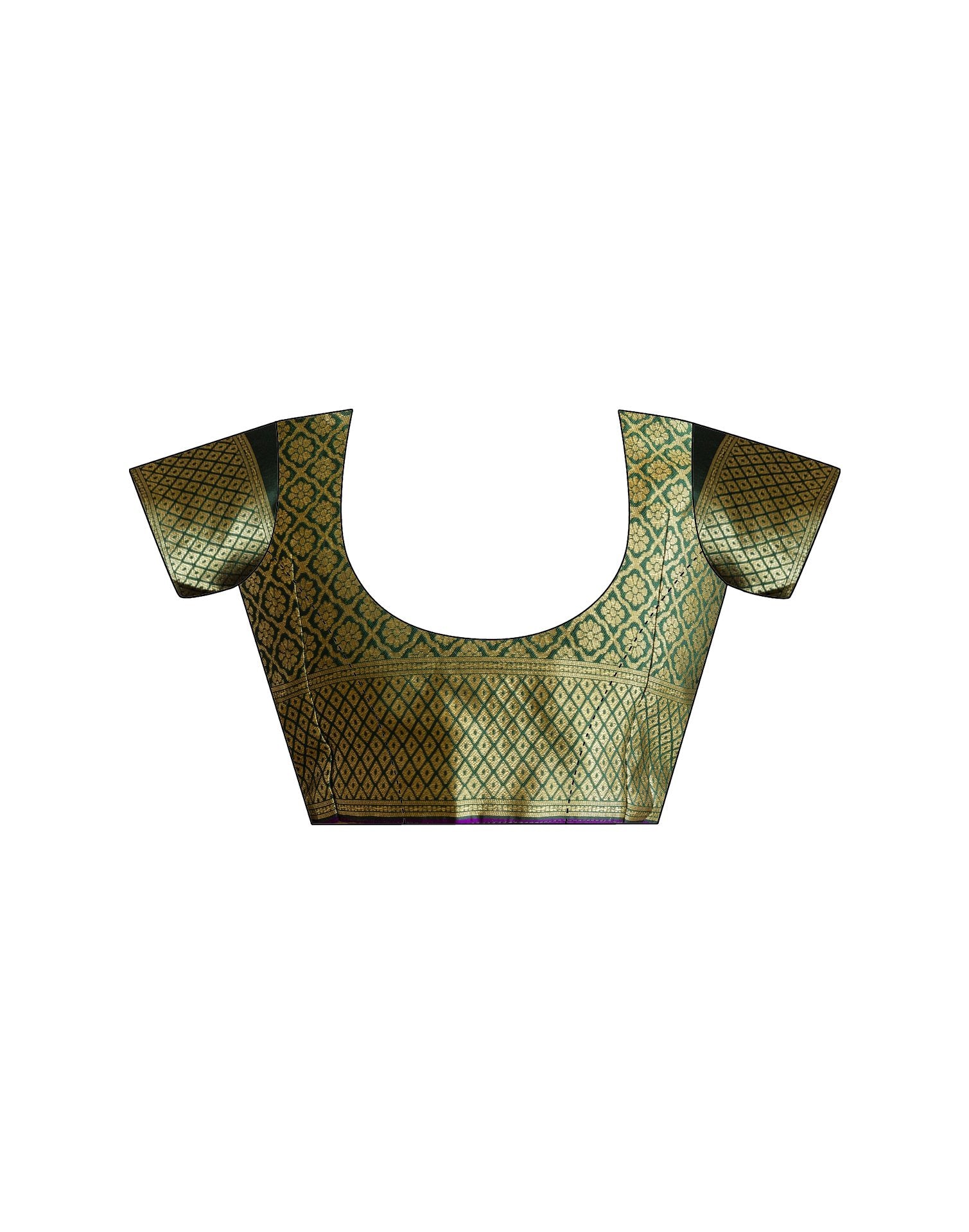 Purple Silk Woven Banarasi Saree