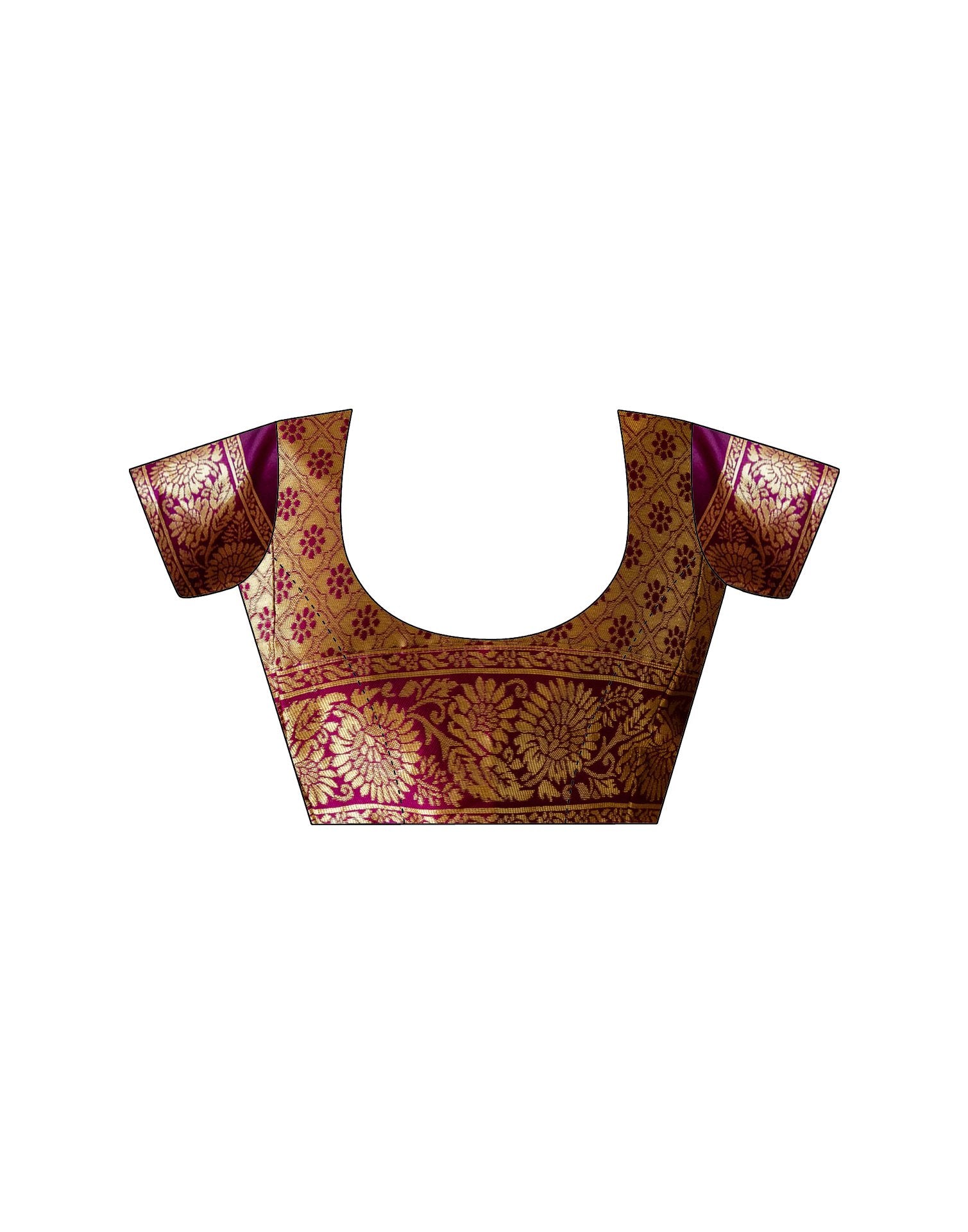 Dusty Pink Silk Woven Saree