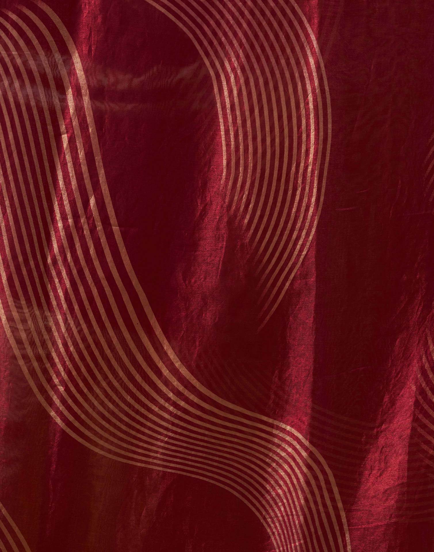 Maroon Organza Printed Swarovski Saree