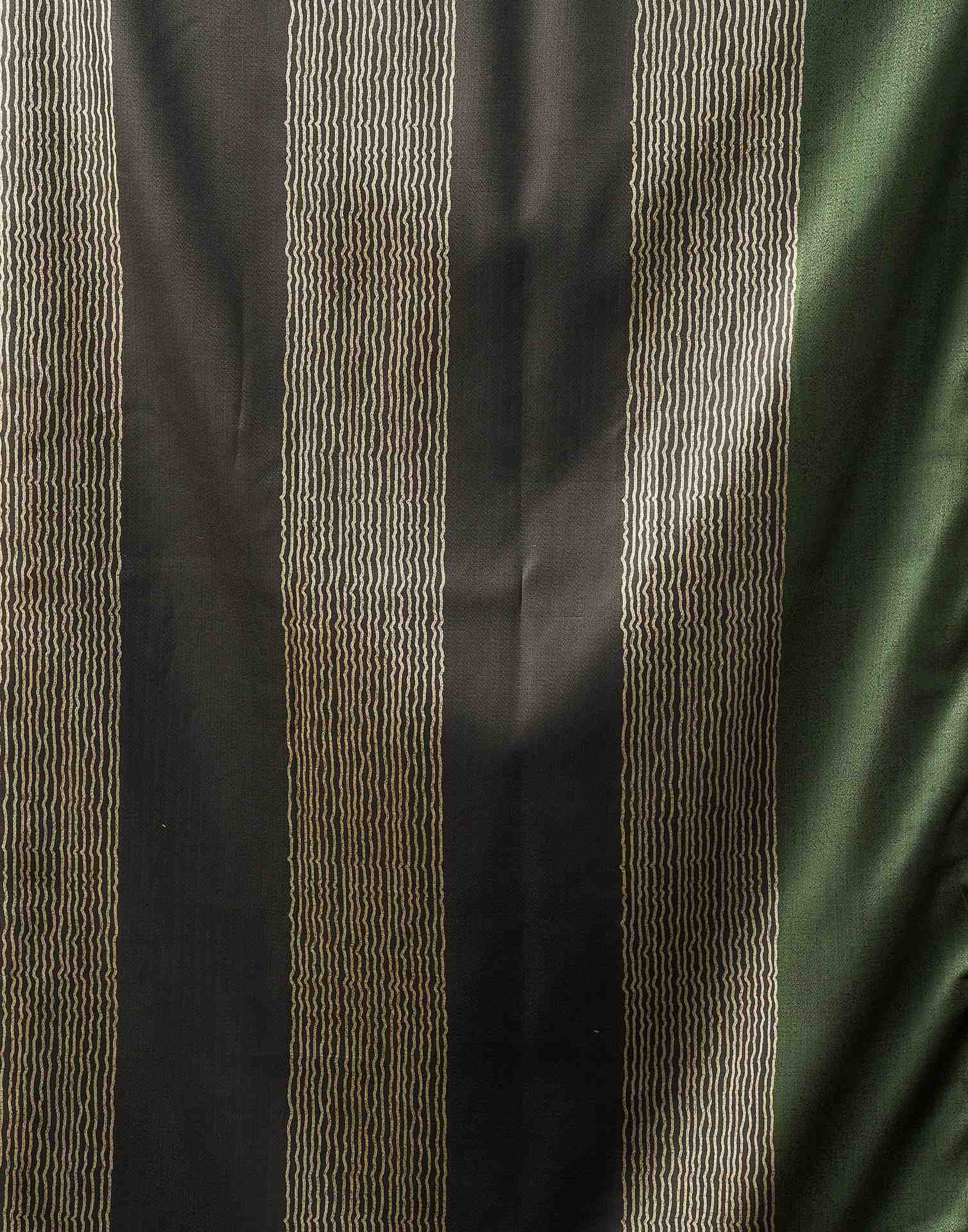 Khaki Silk Printed Saree