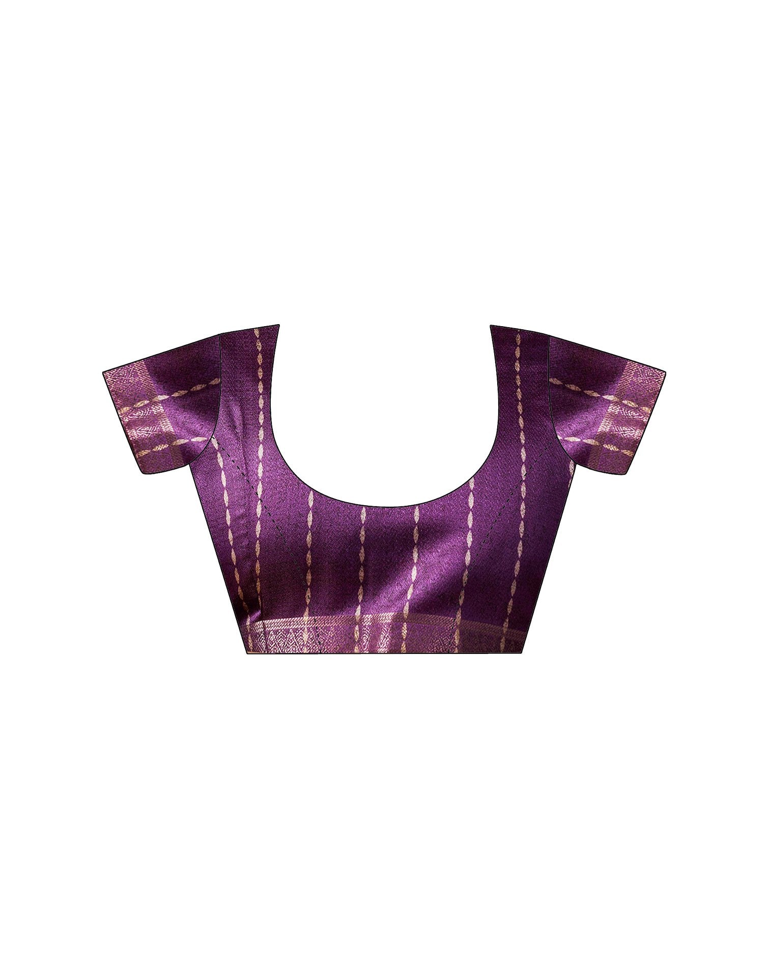 Dusty Purple Silk Printed Saree