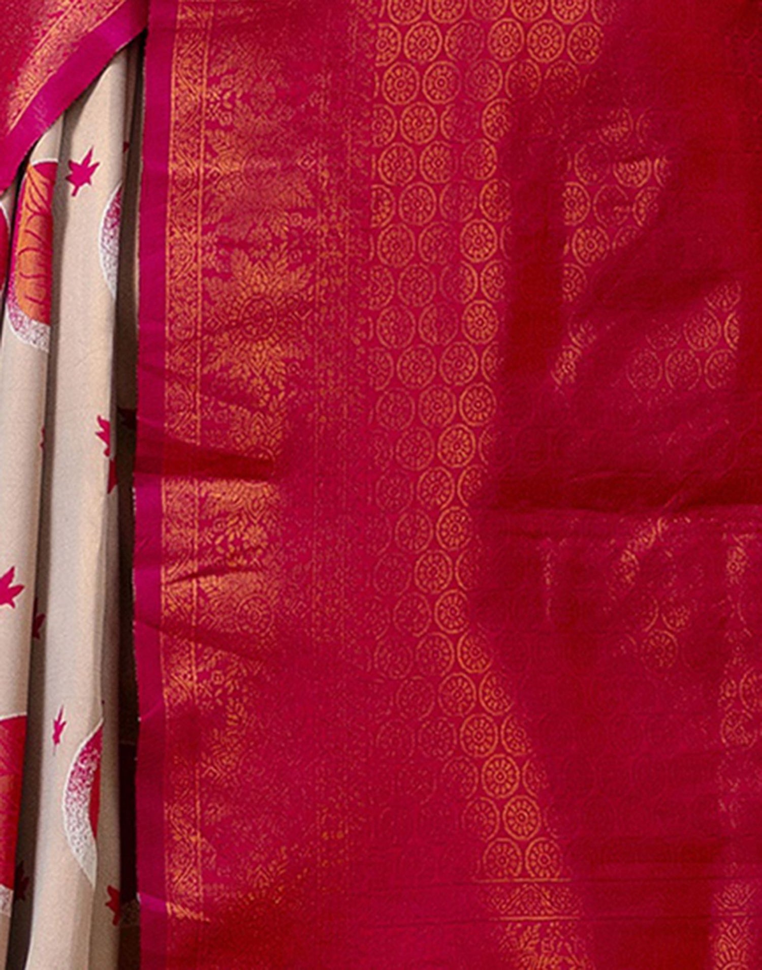 Grey Silk Woven Saree
