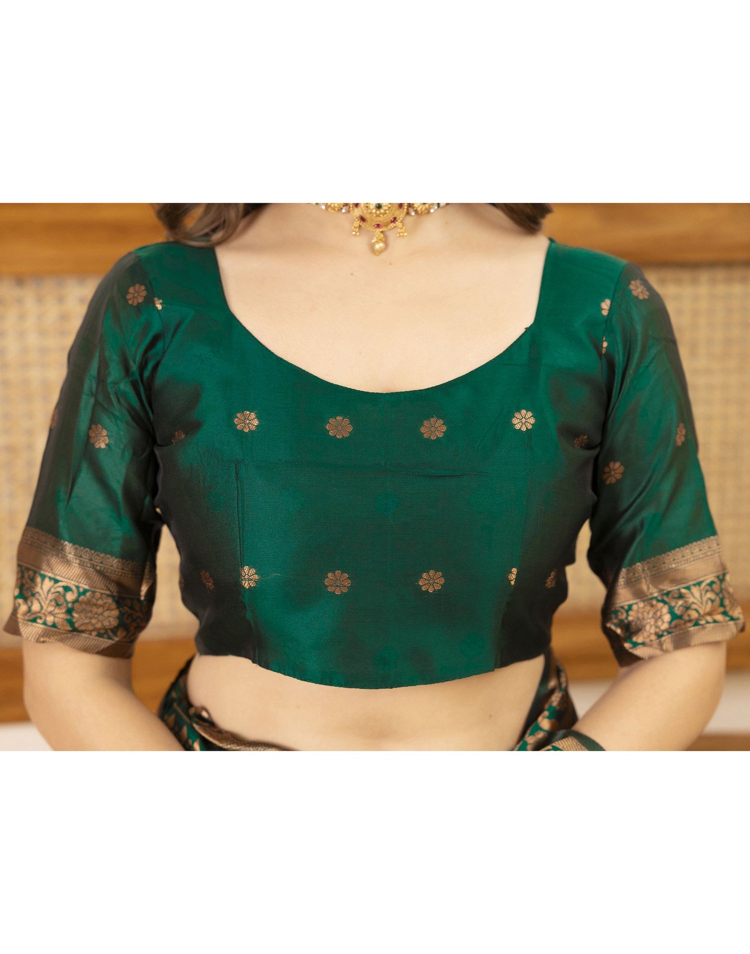 Green Silk Woven Saree