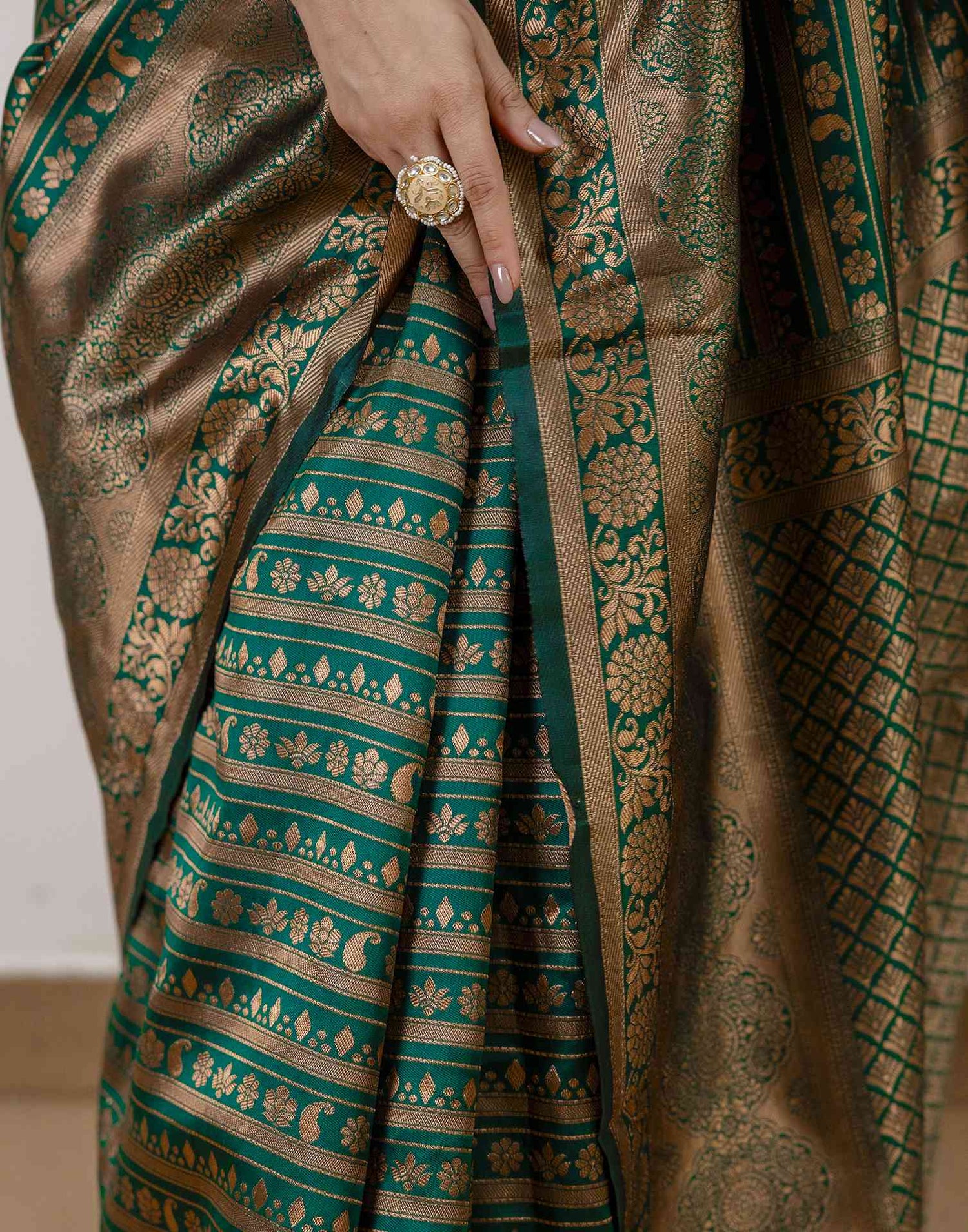 Green Silk Woven Saree