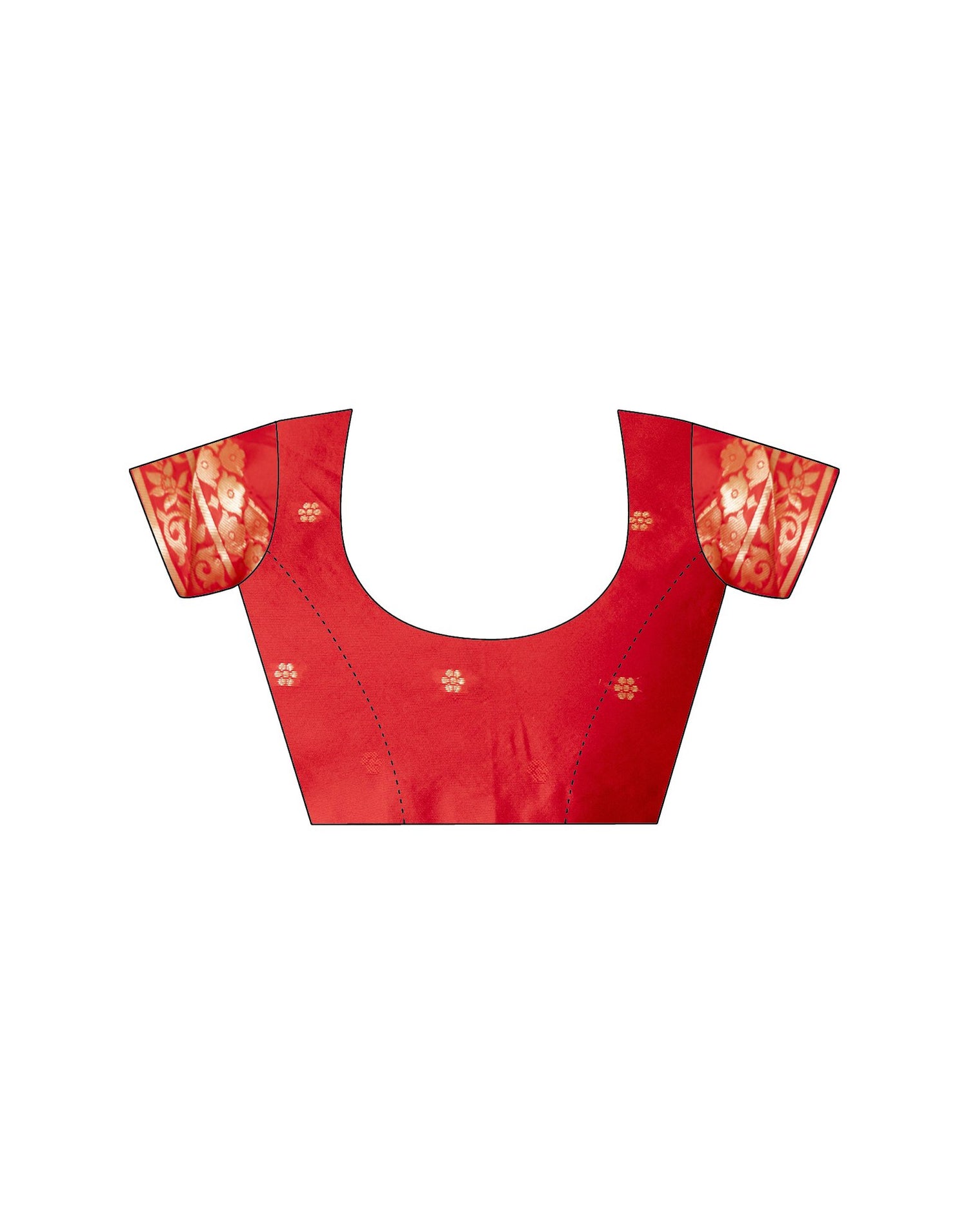 Red Silk Woven Saree