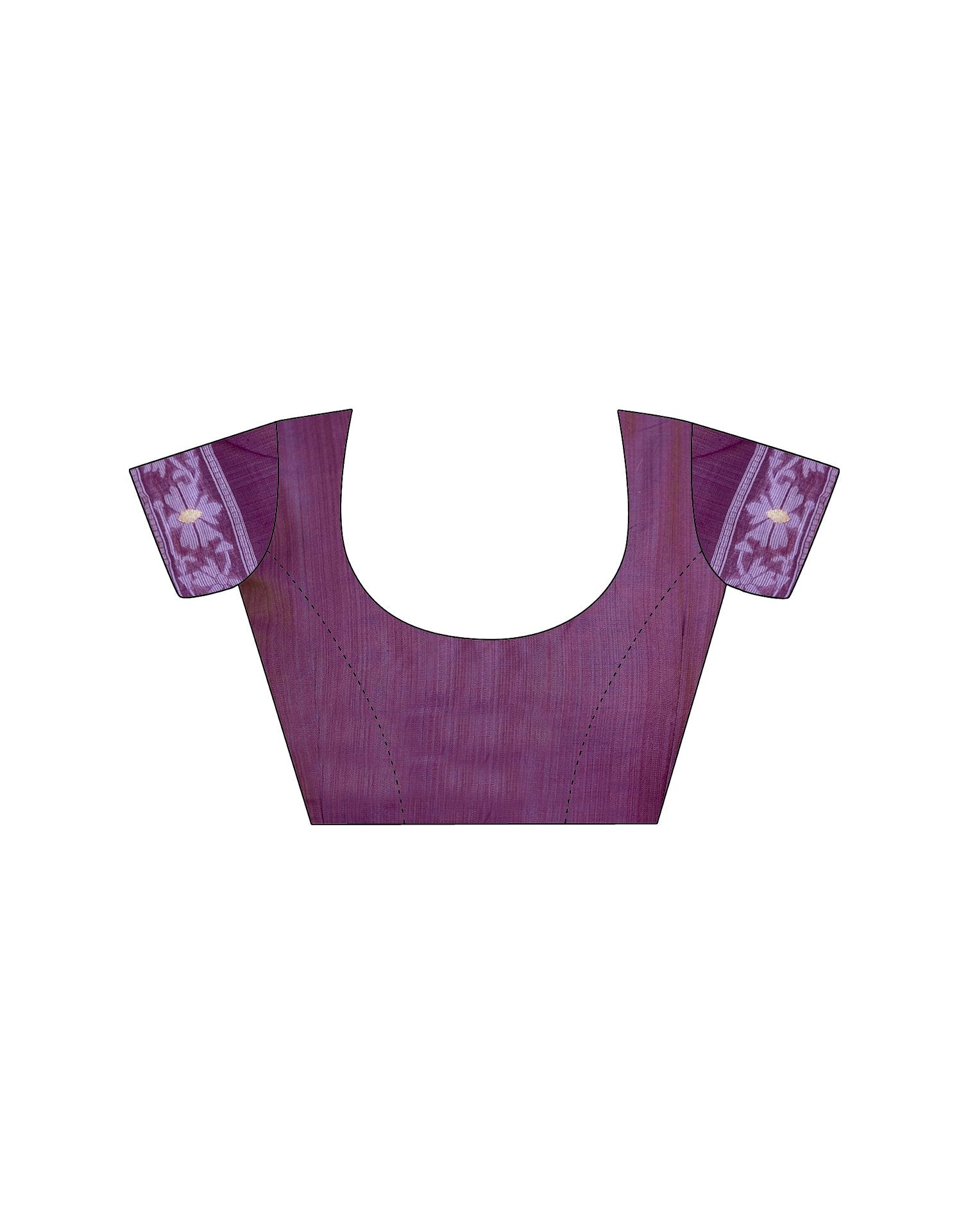 Lavender Cotton Woven Saree