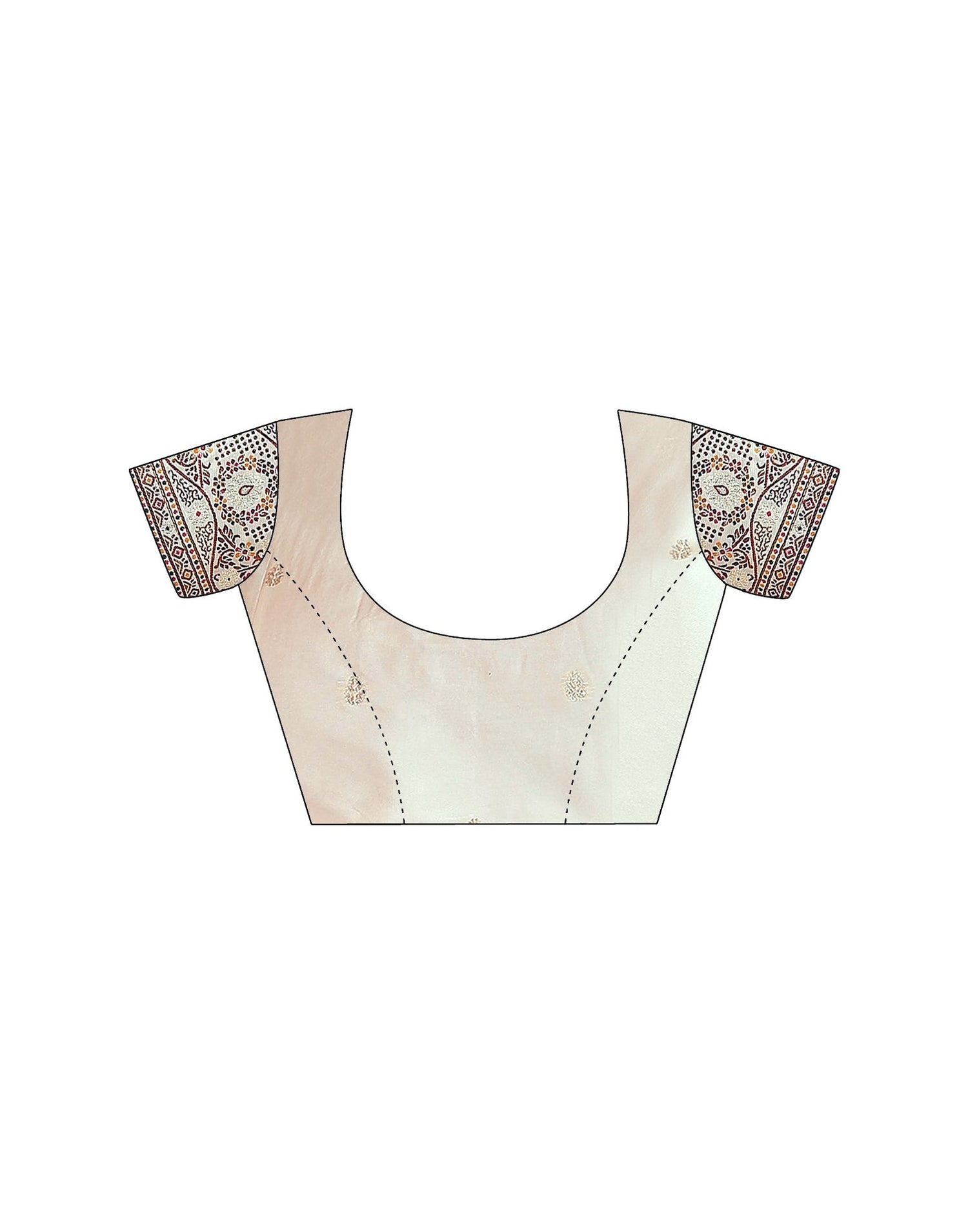 Off White Silk Woven Saree