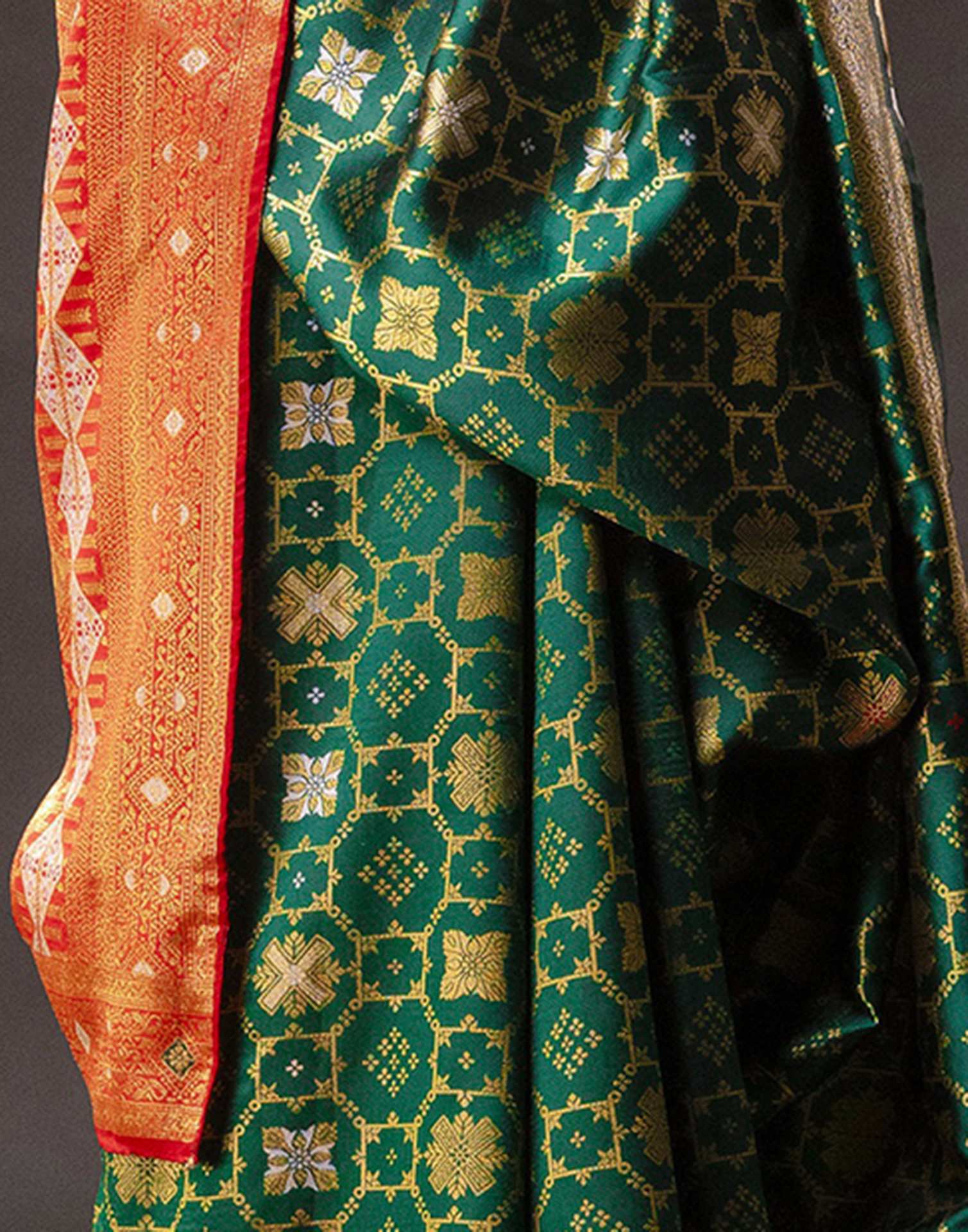 Green Silk Woven Saree