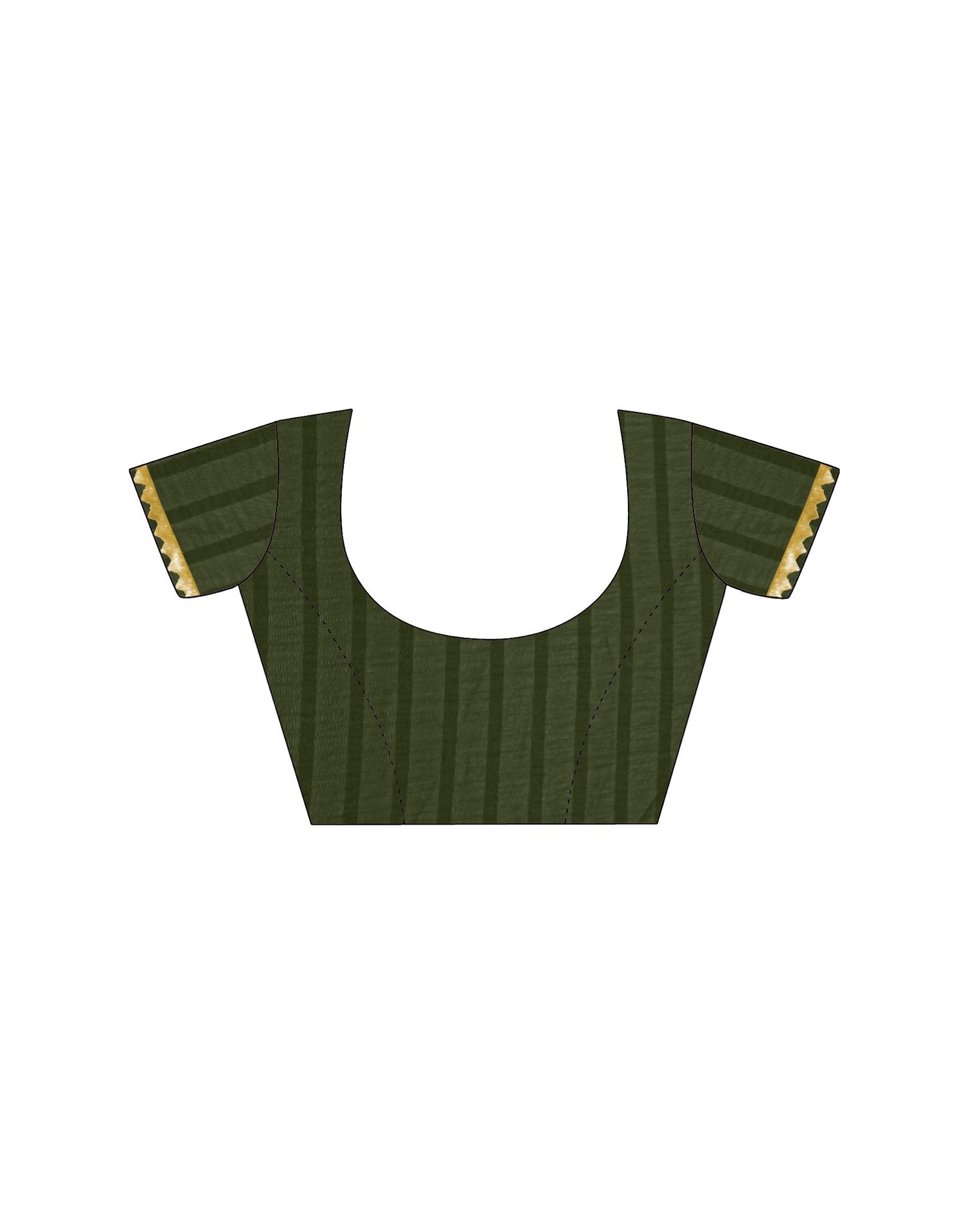 Mehndi Green Georgette Foil Printed Saree