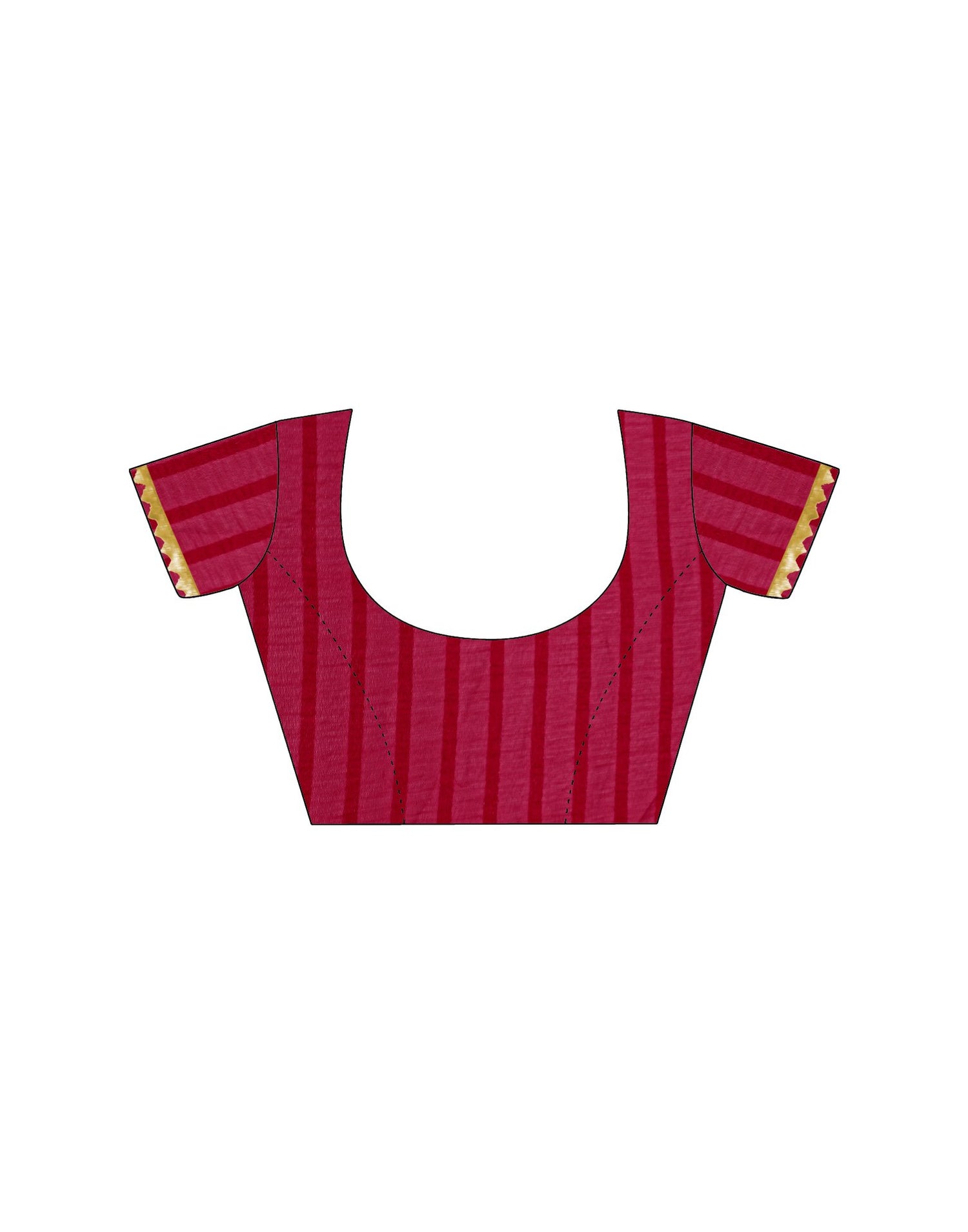 Red Georgette Foil Printed Saree