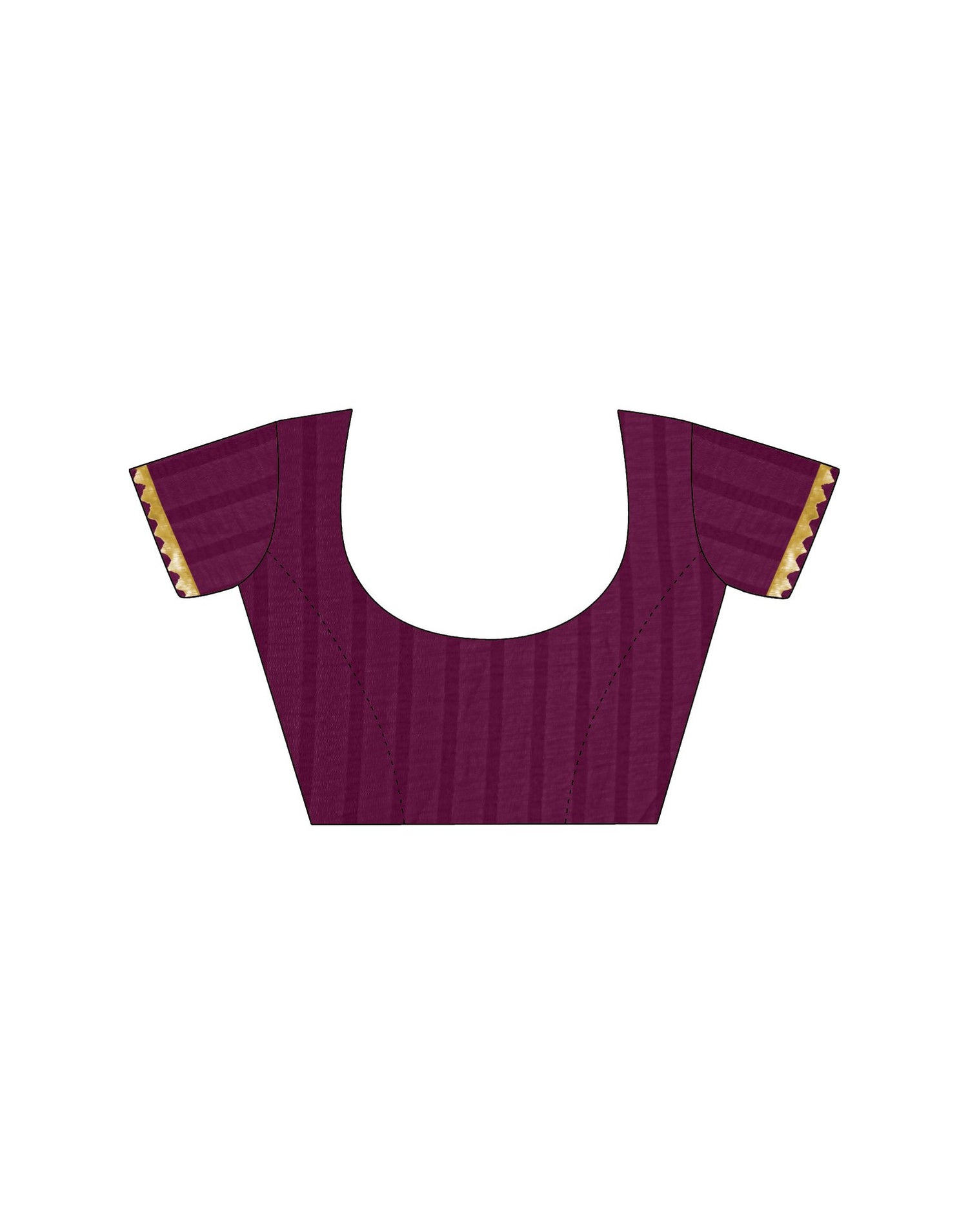 Wine Georgette Foil Printed Saree