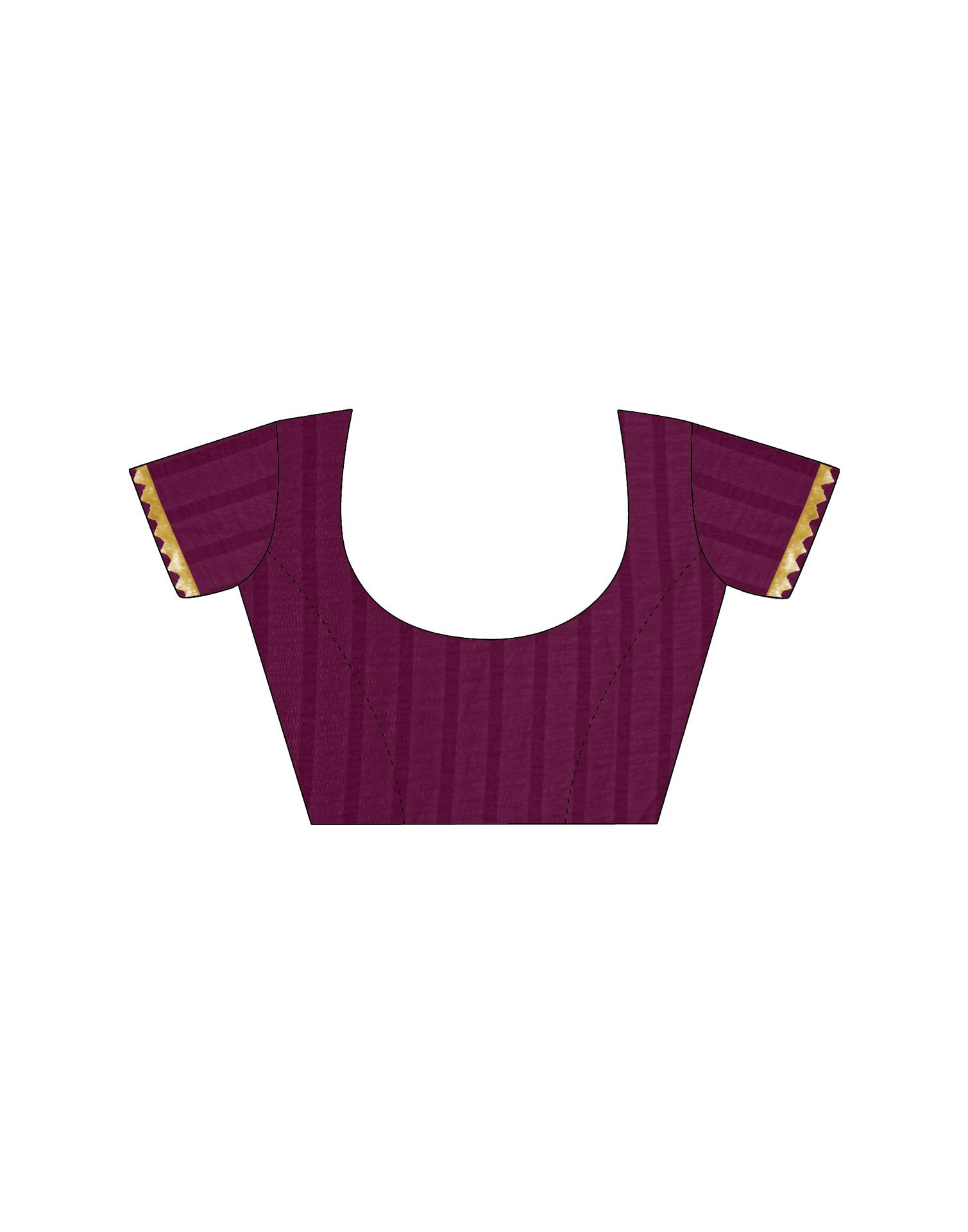 Wine Georgette Foil Printed Saree