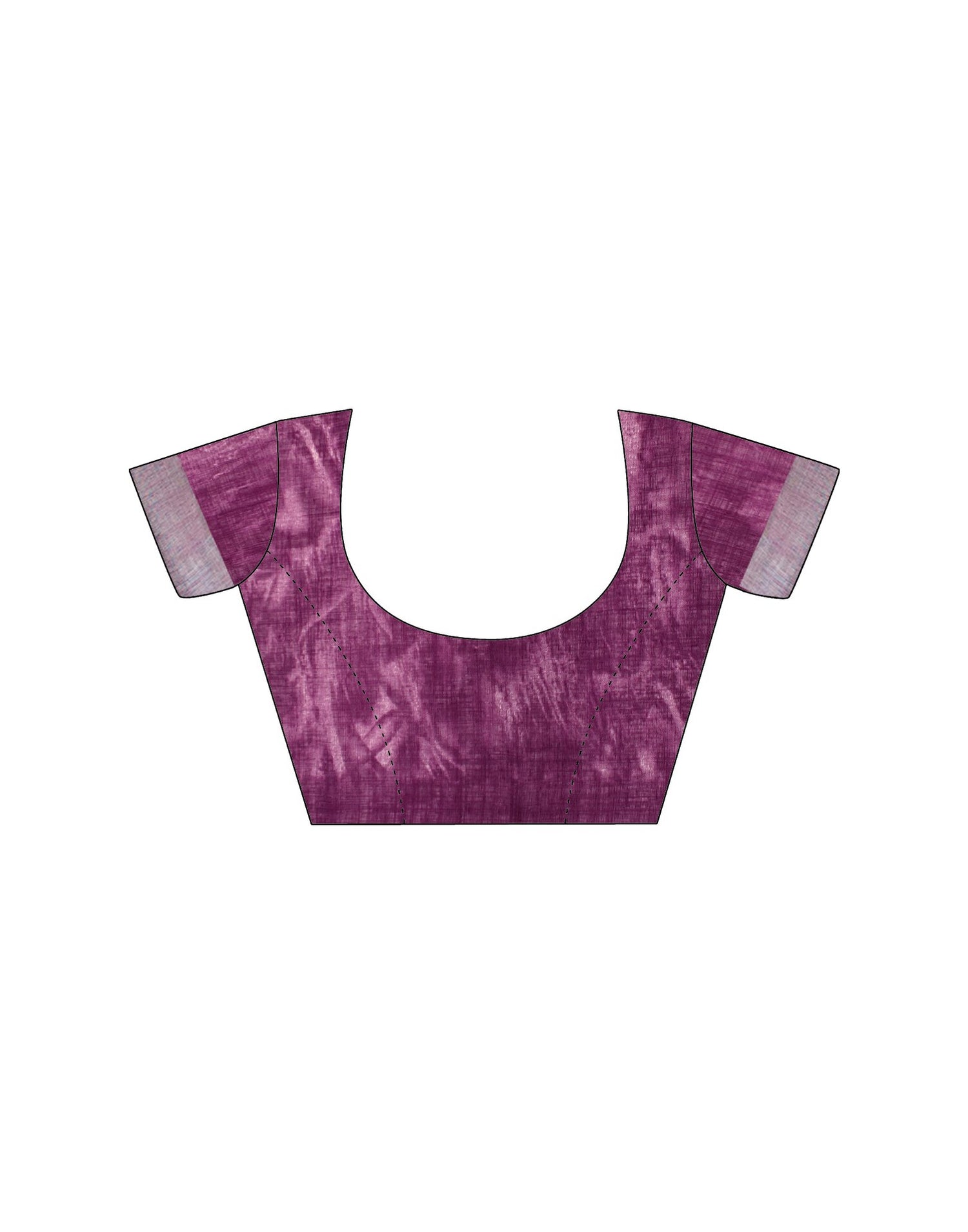 Dark Purple Linen Printed Saree