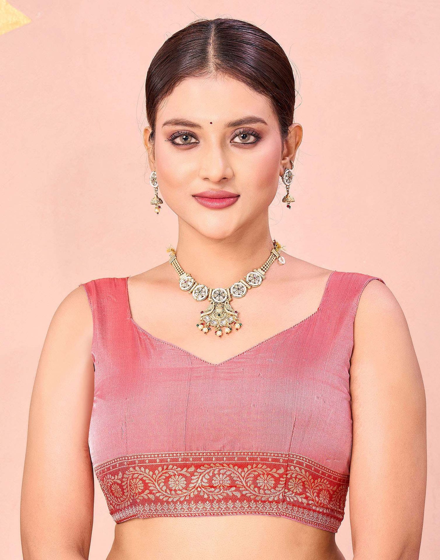 Off White Silk Woven Saree